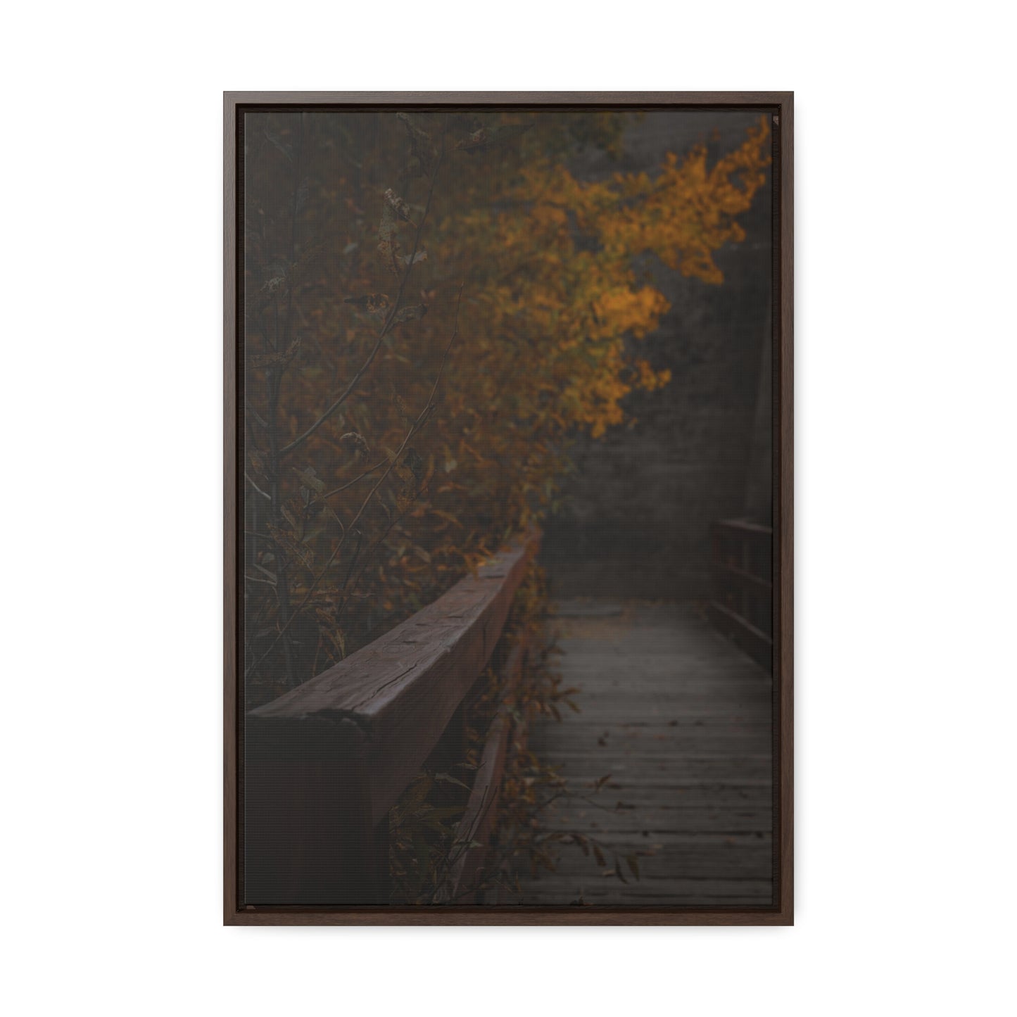 An Autumn Bridge Gallery Canvas Wraps, Vertical Frame