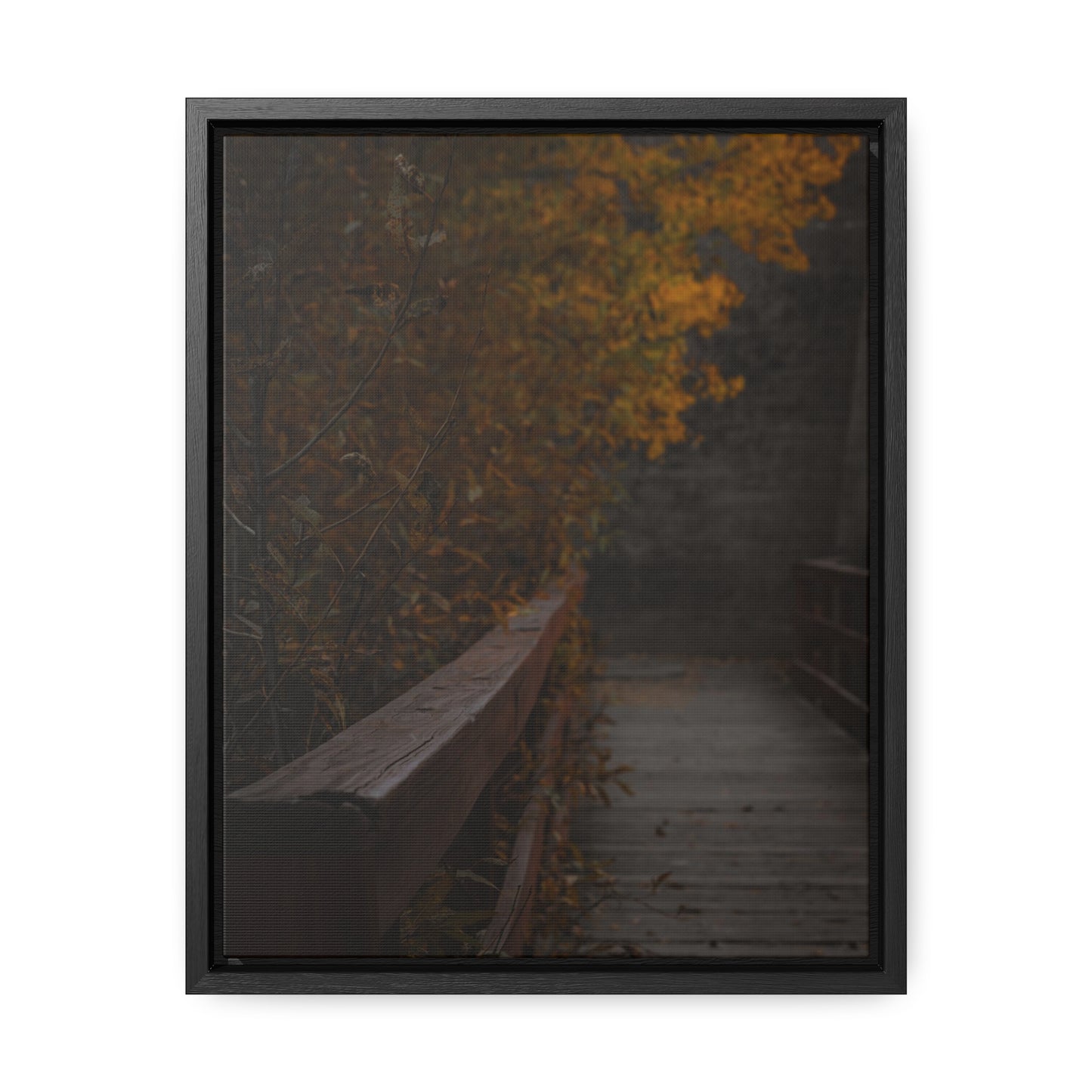 An Autumn Bridge Gallery Canvas Wraps, Vertical Frame