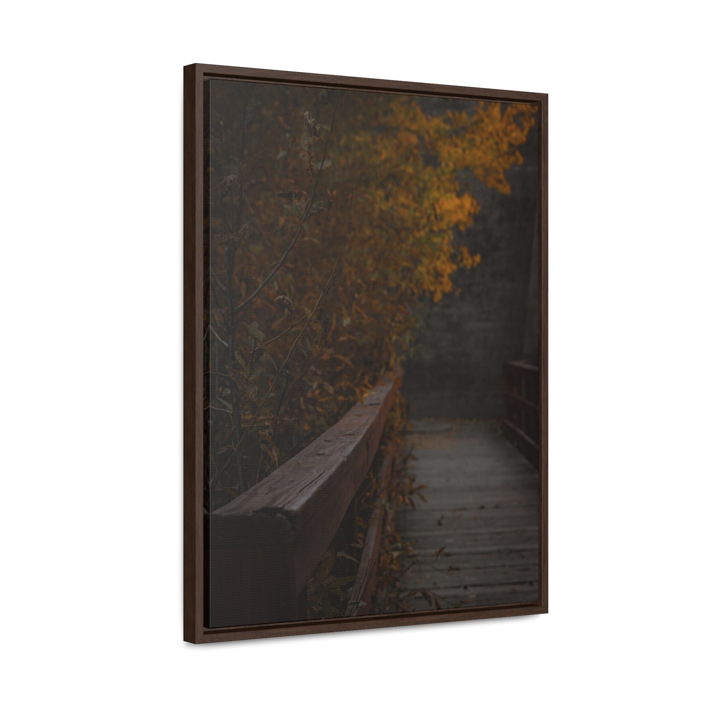 An Autumn Bridge Gallery Canvas Wraps, Vertical Frame