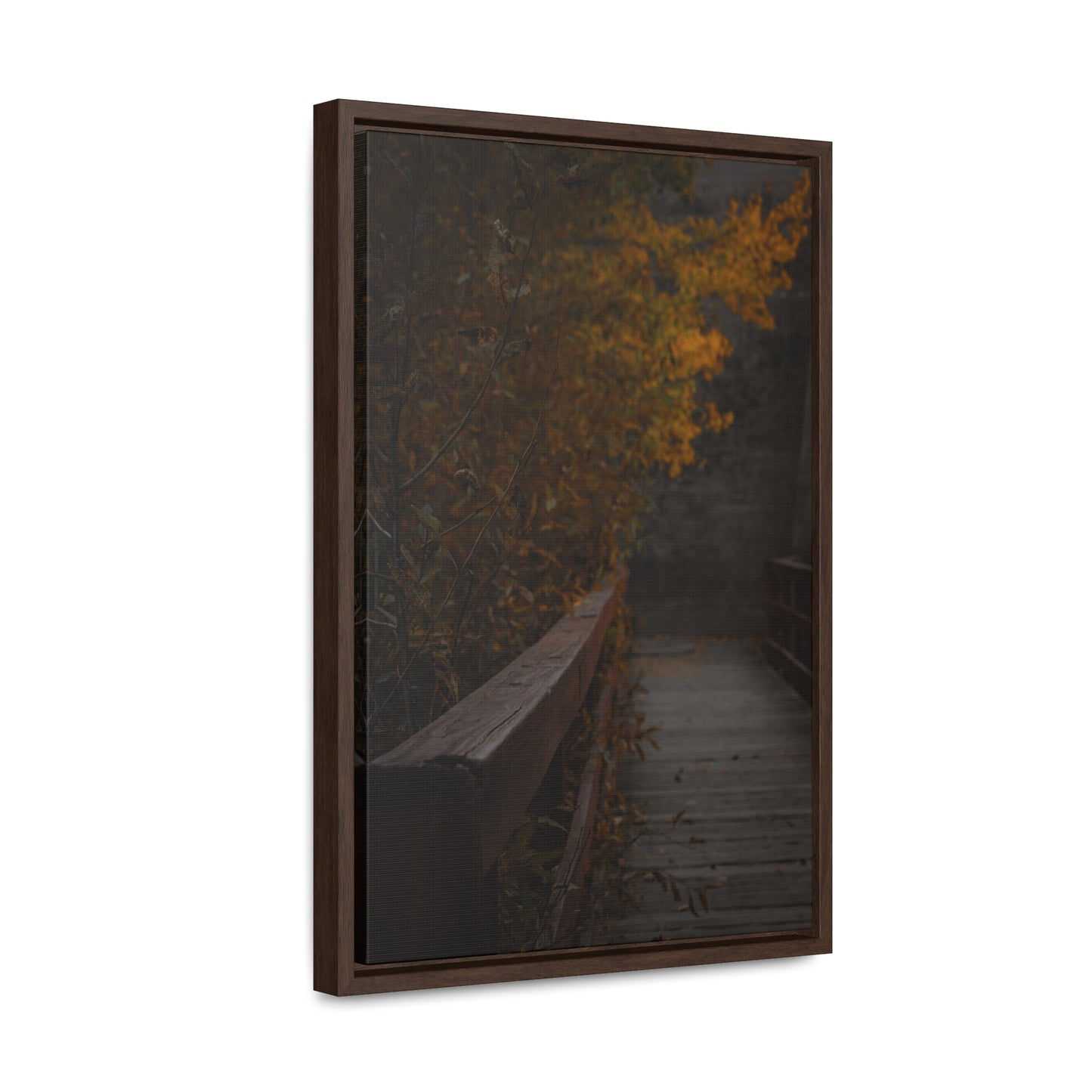 An Autumn Bridge Gallery Canvas Wraps, Vertical Frame