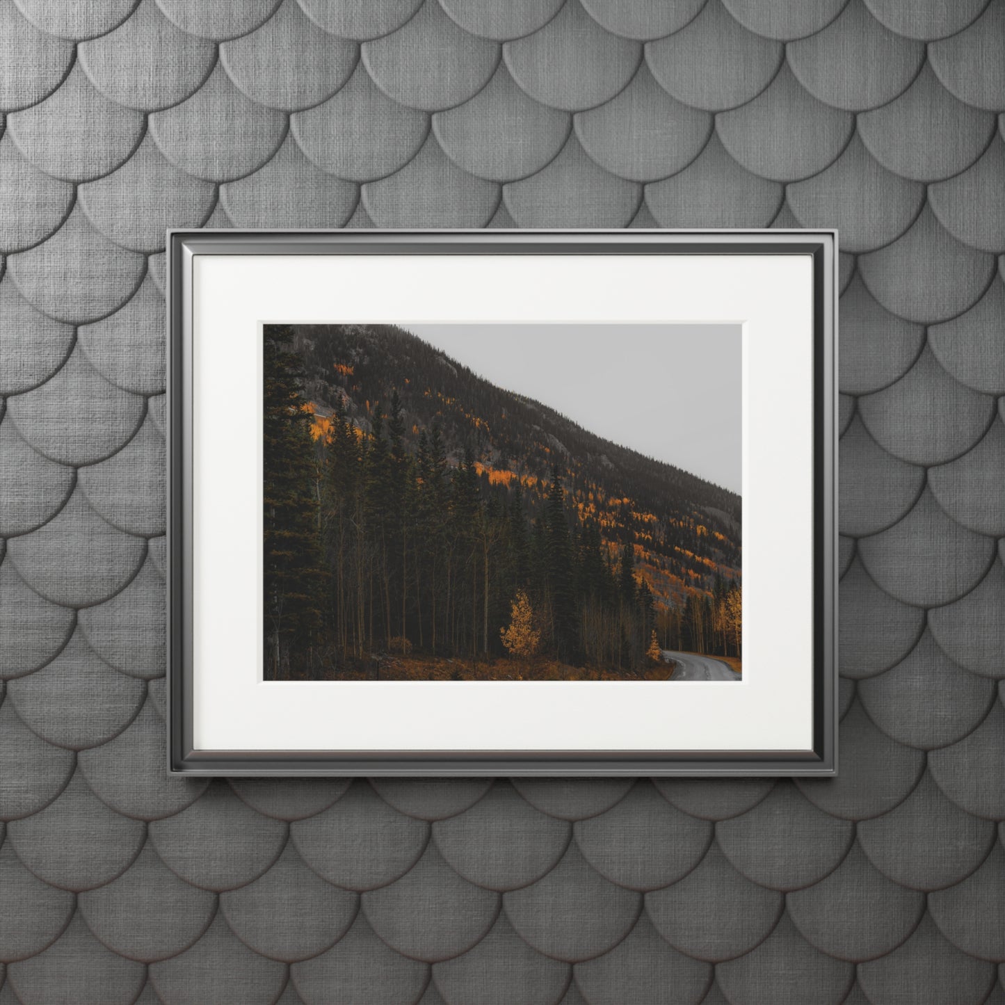 "The Lonely Road" Fine Art Prints (Passepartout Paper Frame)