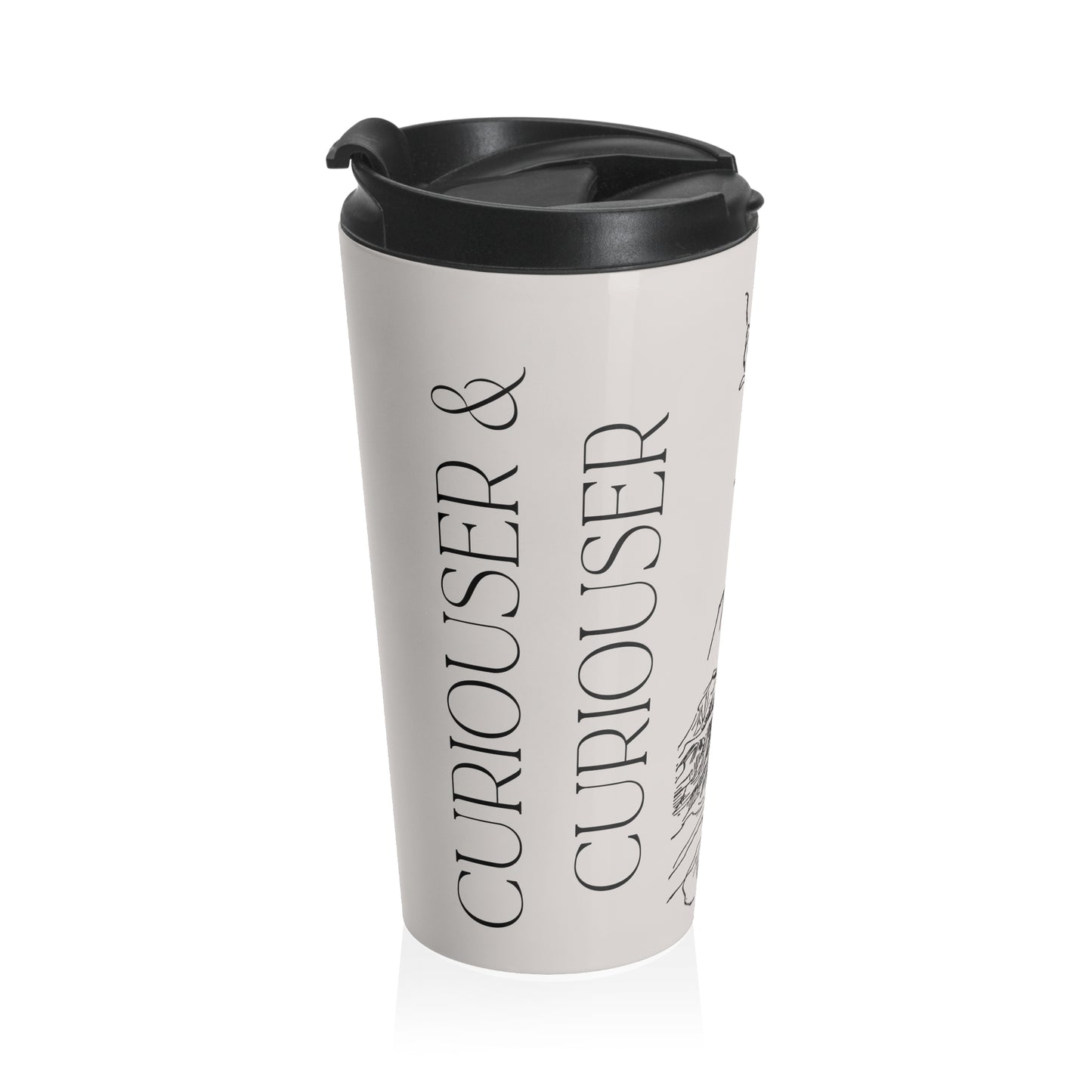 Curiouser & Curiouser Stainless Steel Travel Mug