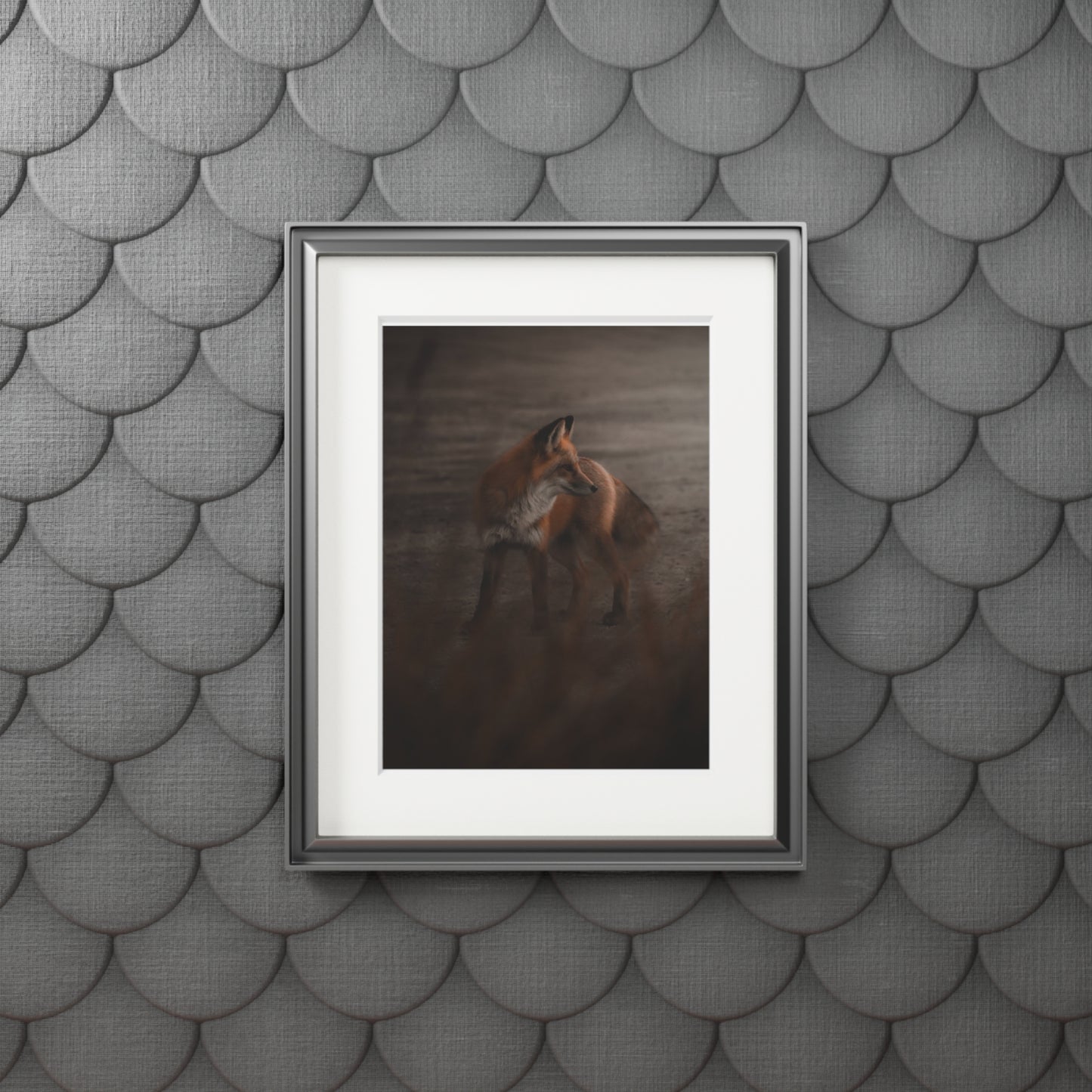 "The Sly Fox" Fine Art Prints (Passepartout Paper Frame)