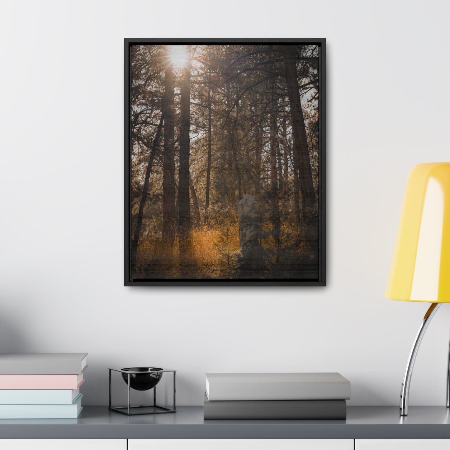 The Sun in the Cemetery Gallery Canvas Wraps, Vertical Frame