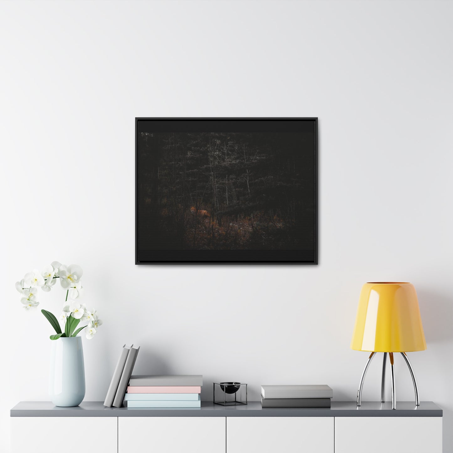 The Fox of the Forest Framed Gallery Canvas