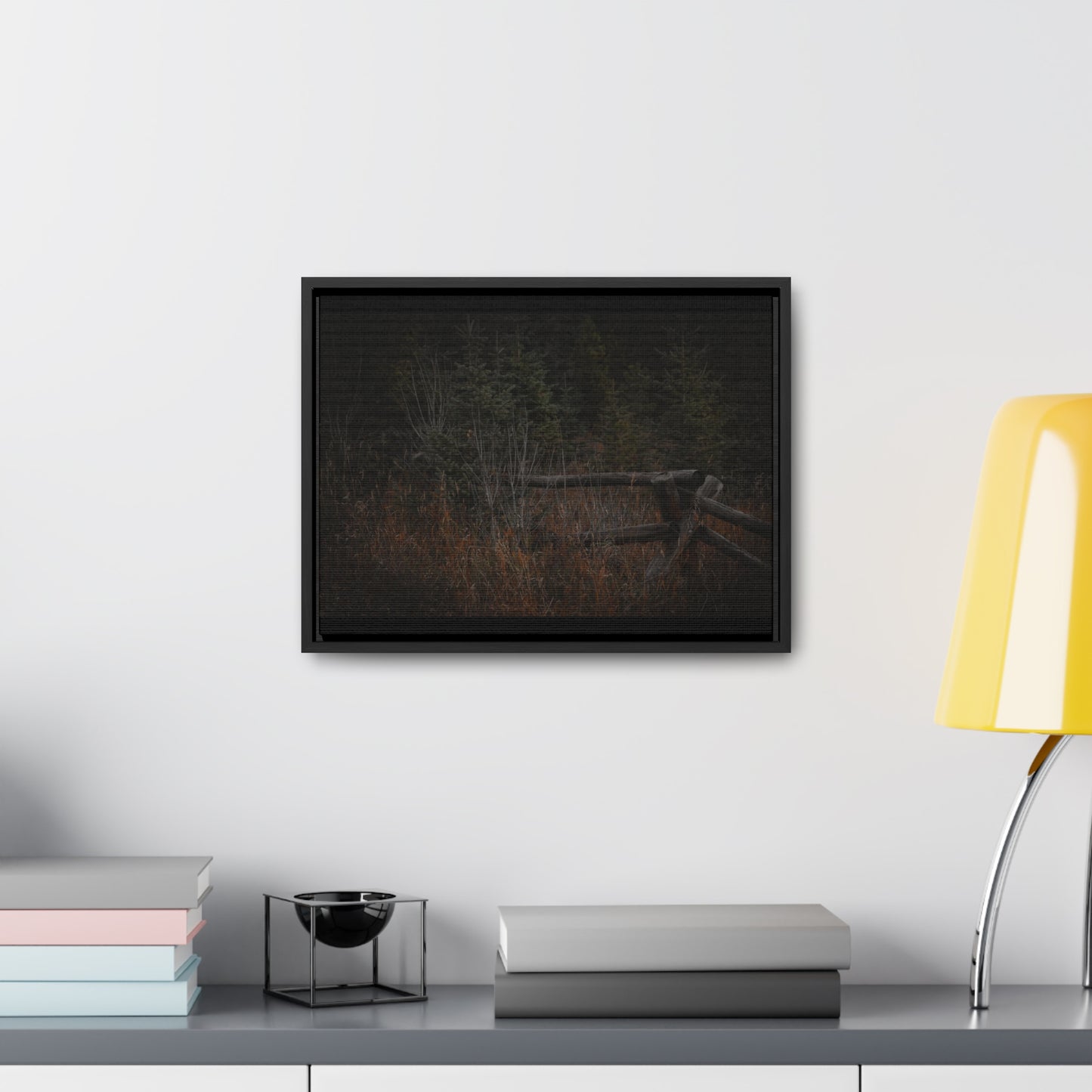 Countryside Forest Framed Gallery Canvas