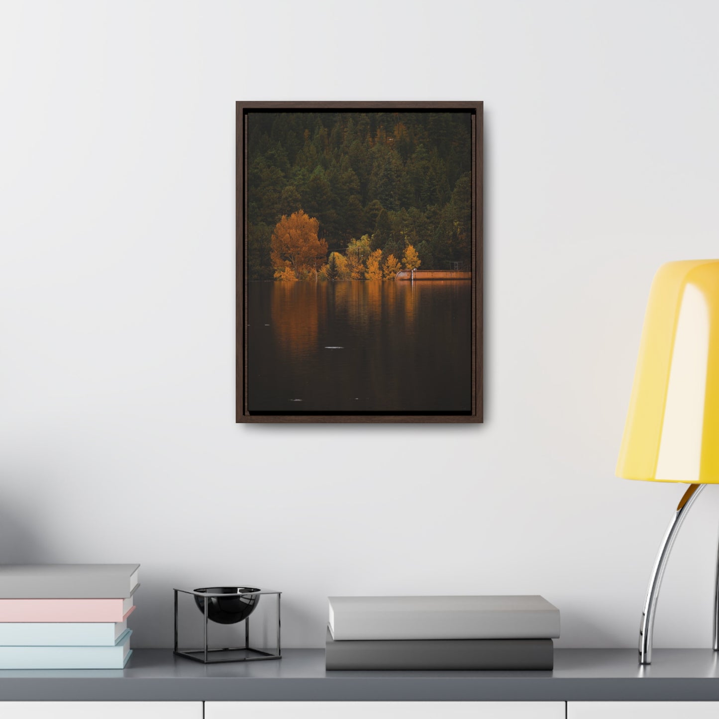 Autumn Reflections Gallery Canvas Wraps, Vertical Frame