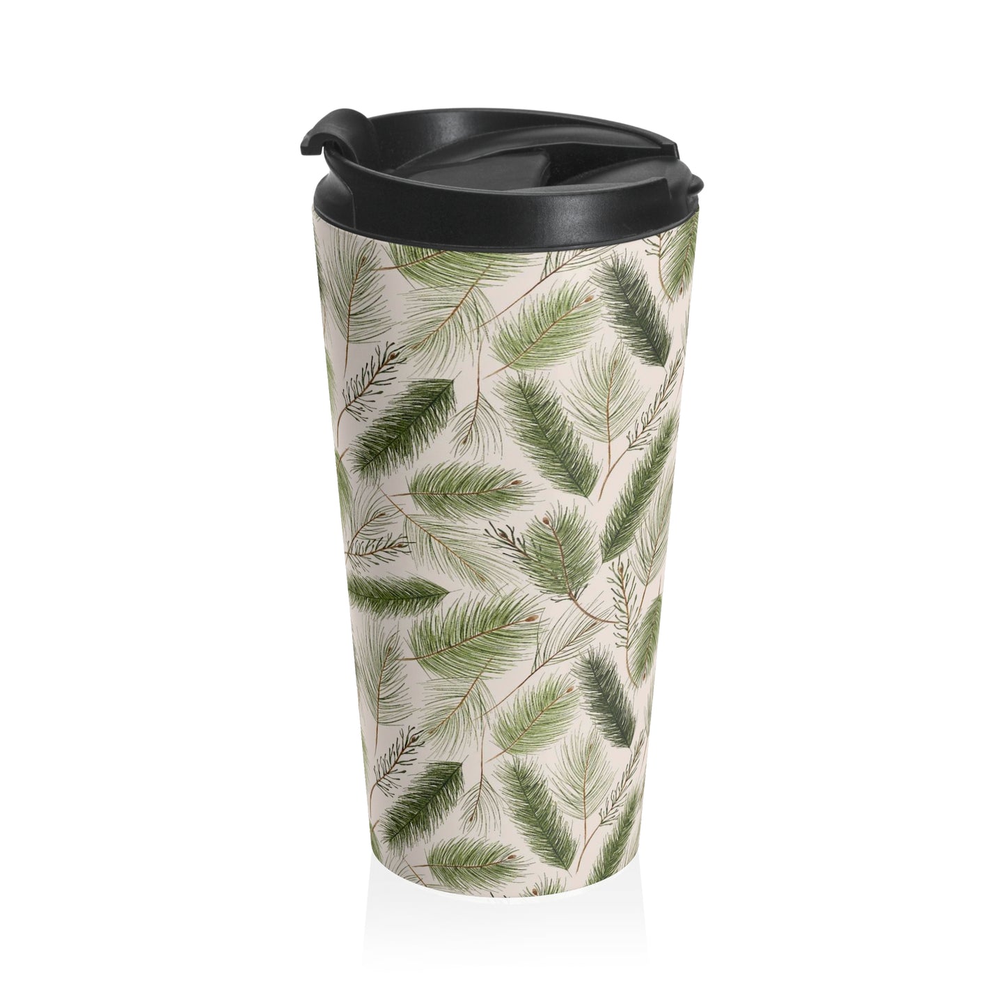 "Evergreens" Stainless Steel Travel Mug