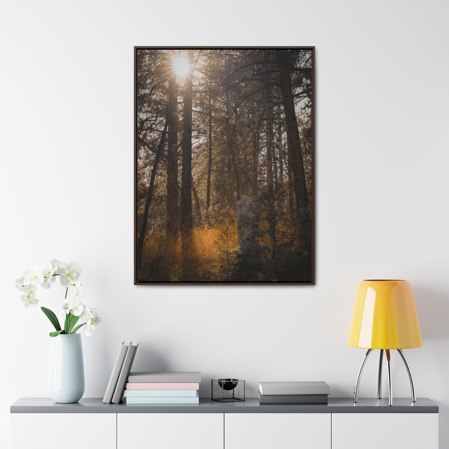 The Sun in the Cemetery Gallery Canvas Wraps, Vertical Frame