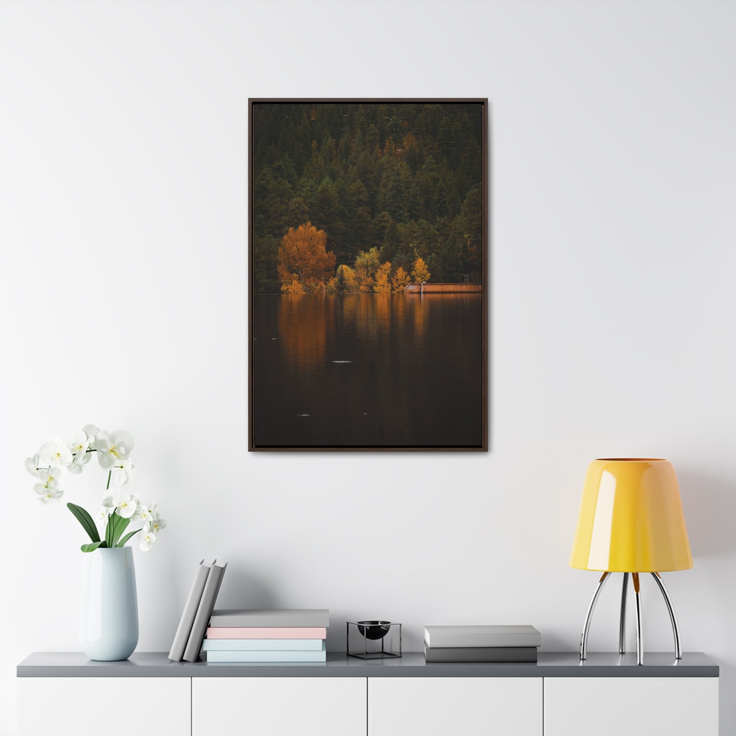 Autumn Reflections Gallery Canvas Wraps, Vertical Frame