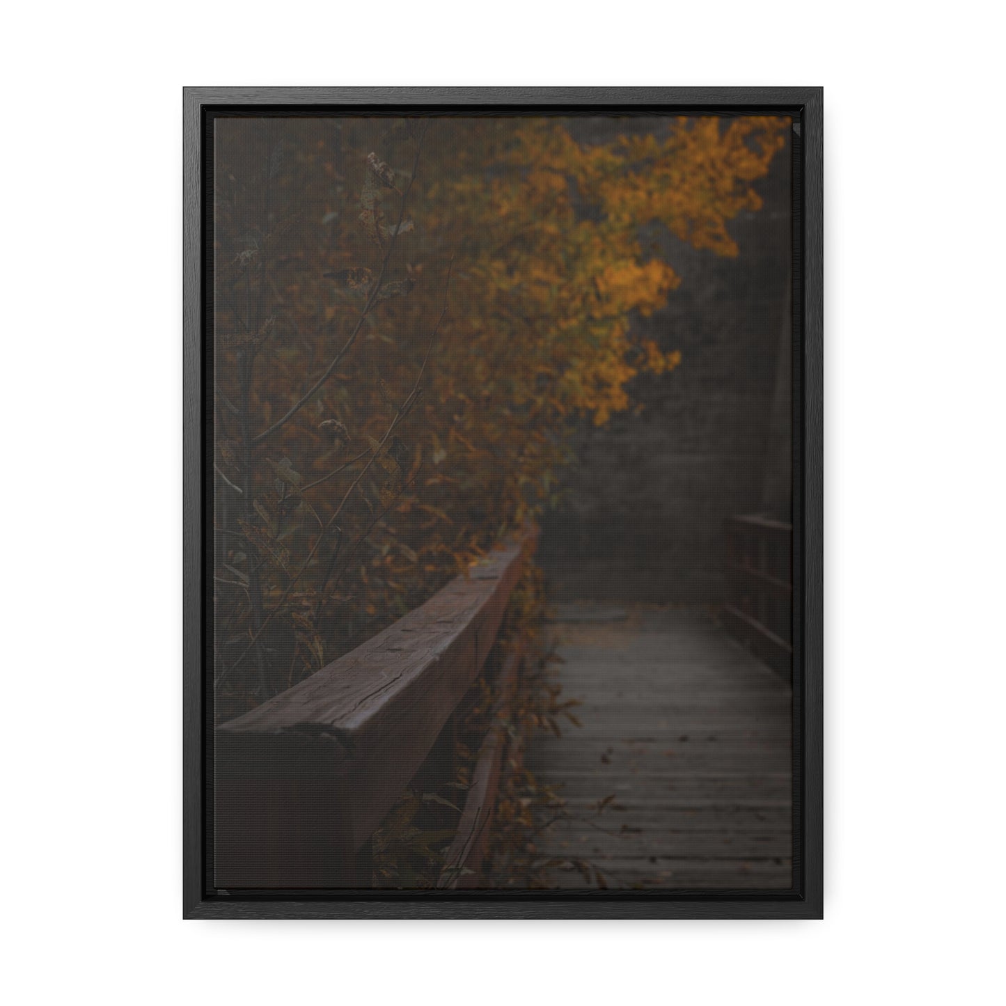 An Autumn Bridge Gallery Canvas Wraps, Vertical Frame