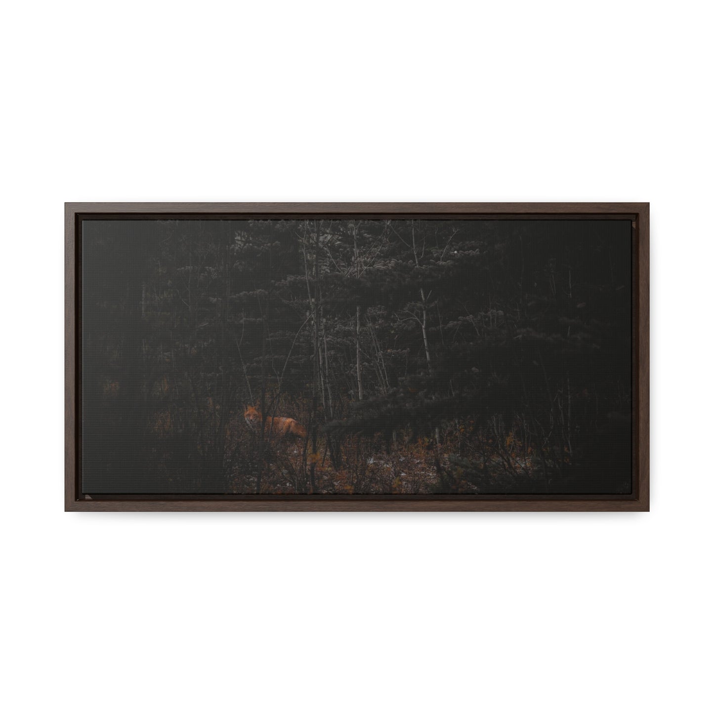 The Fox of the Forest Framed Gallery Canvas