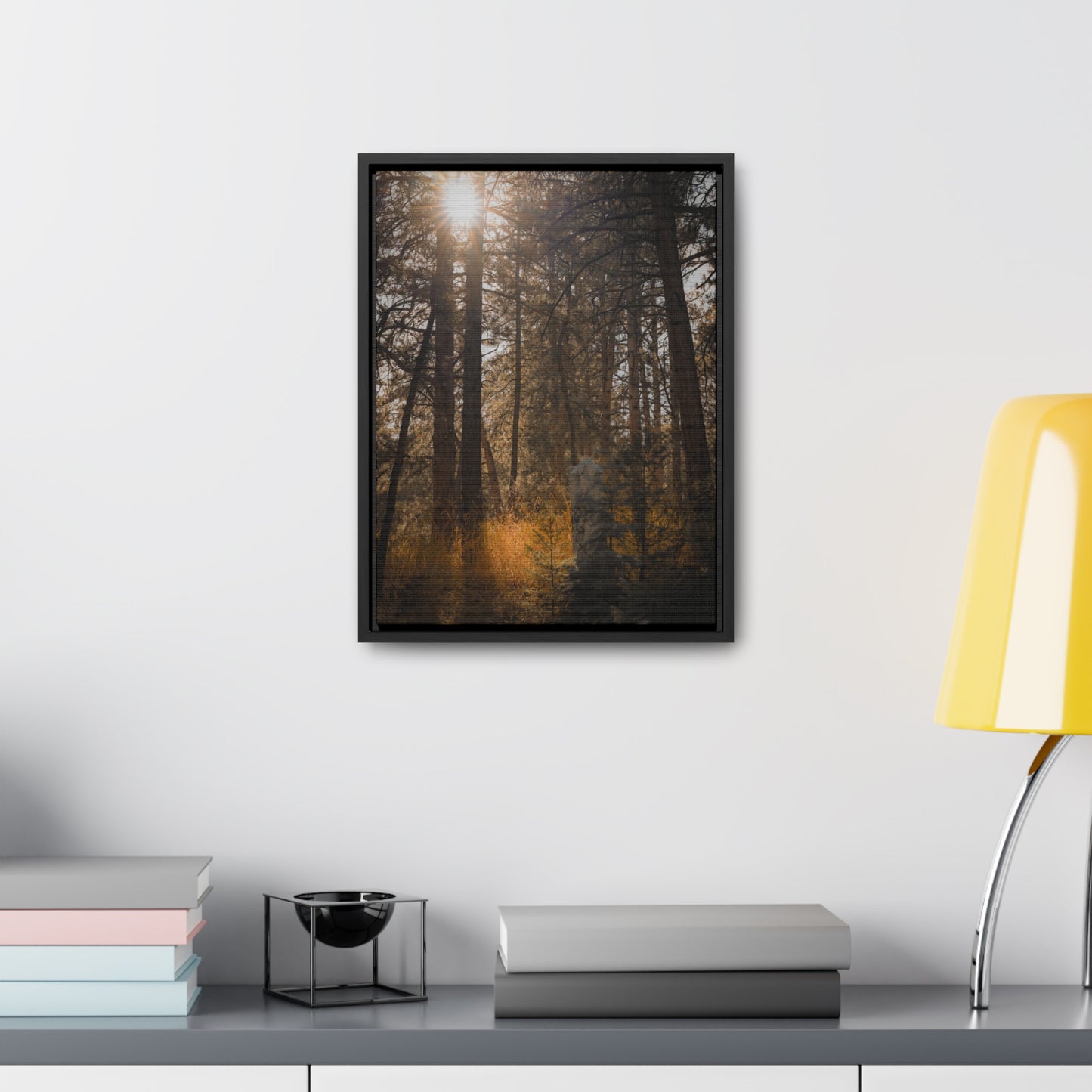 The Sun in the Cemetery Gallery Canvas Wraps, Vertical Frame