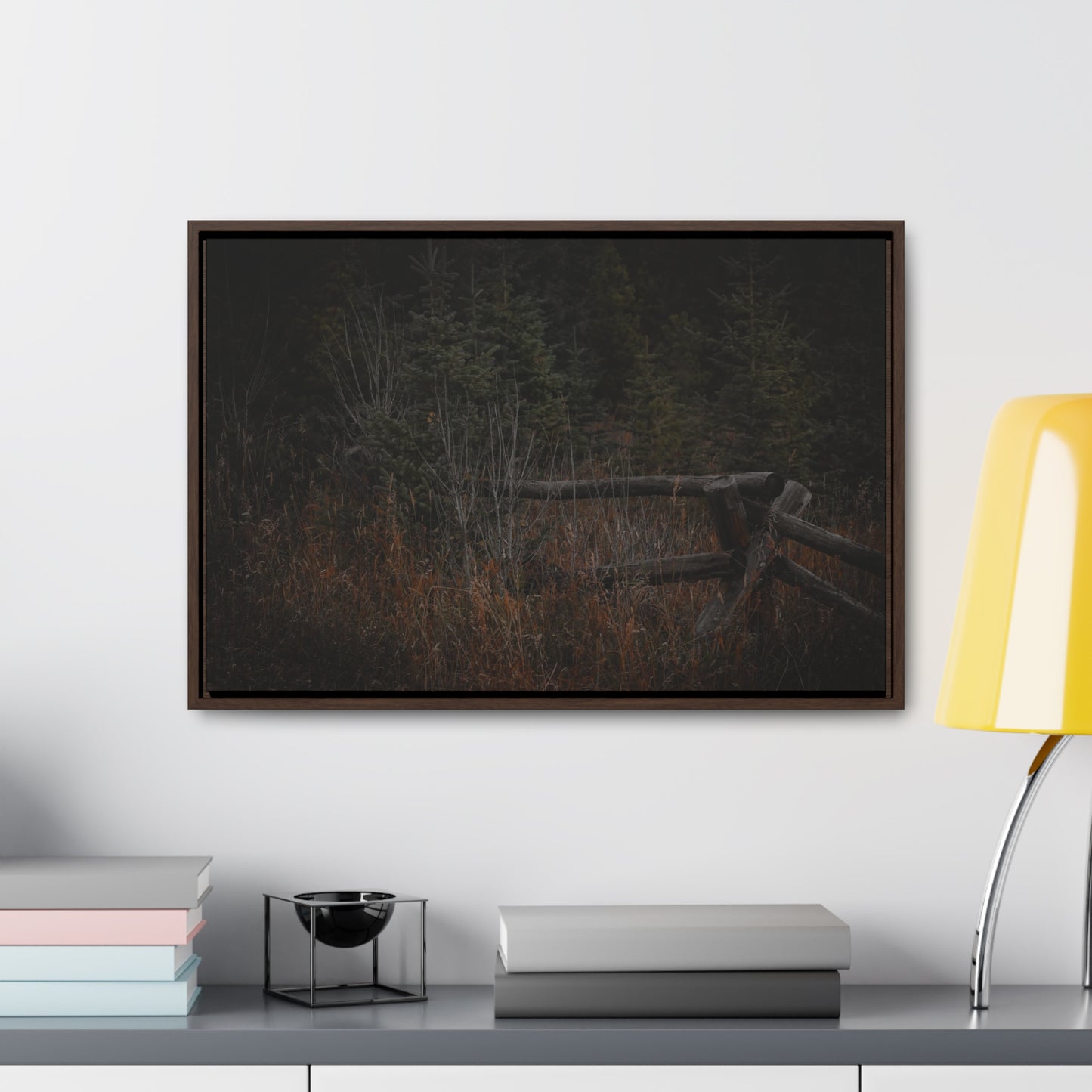 Countryside Forest Framed Gallery Canvas