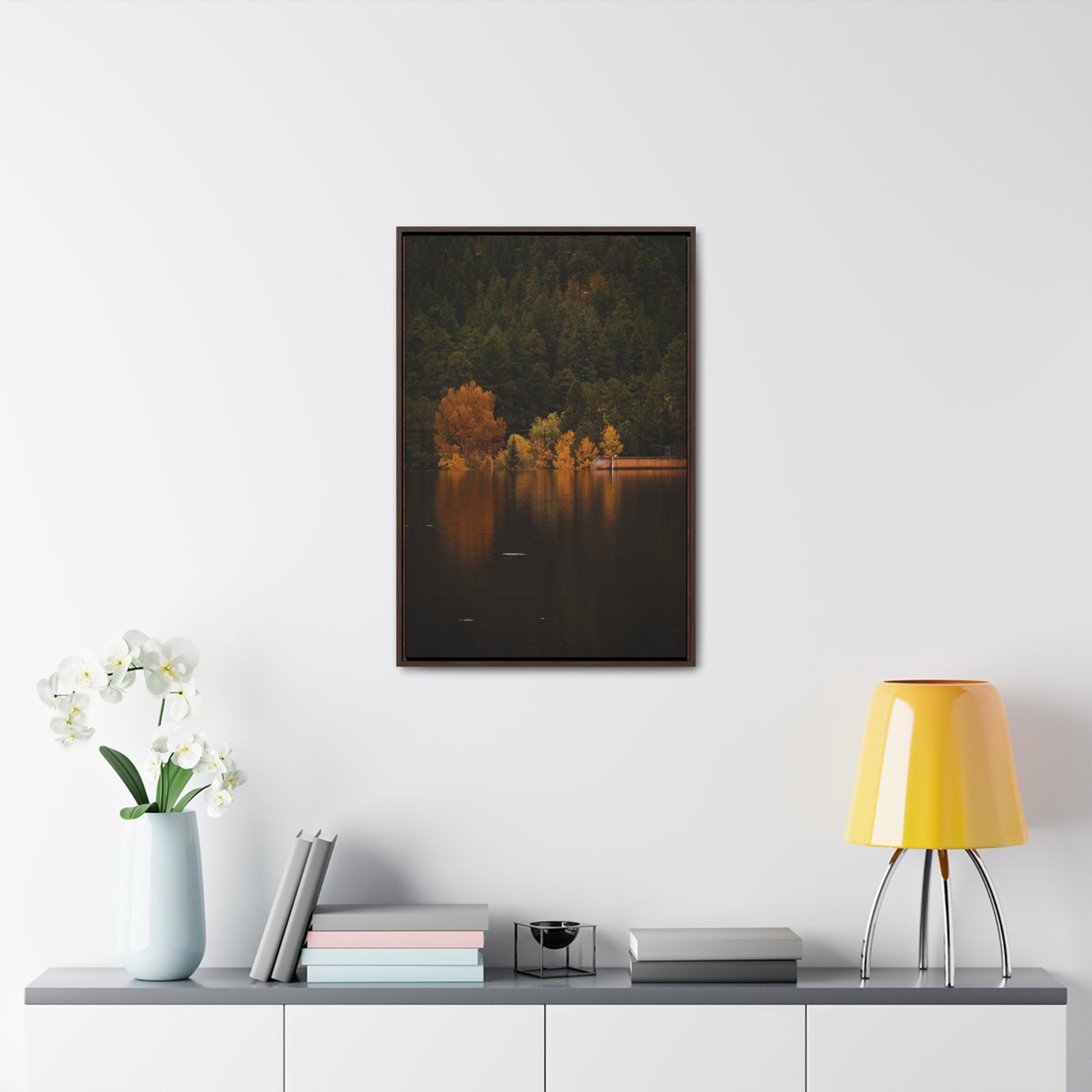 Autumn Reflections Gallery Canvas Wraps, Vertical Frame