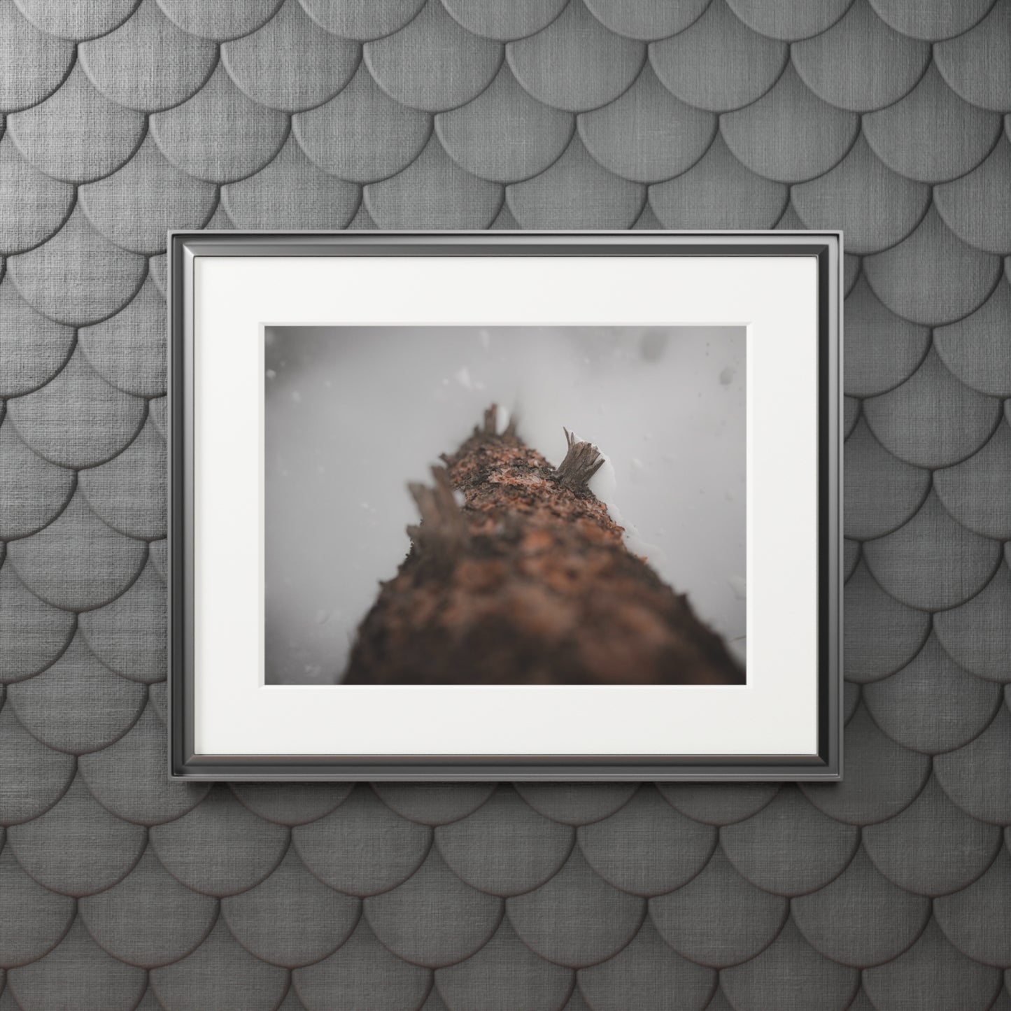 "The Snowfall" Fine Art Prints (Passepartout Paper Frame)