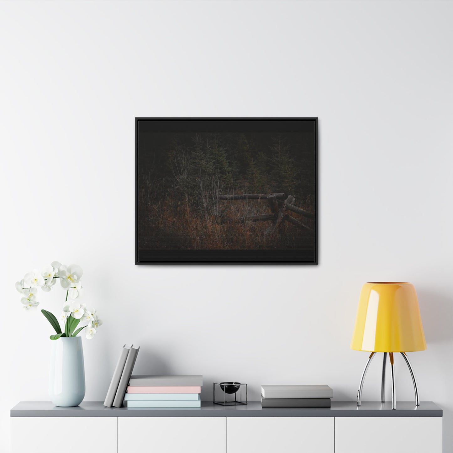 Countryside Forest Framed Gallery Canvas