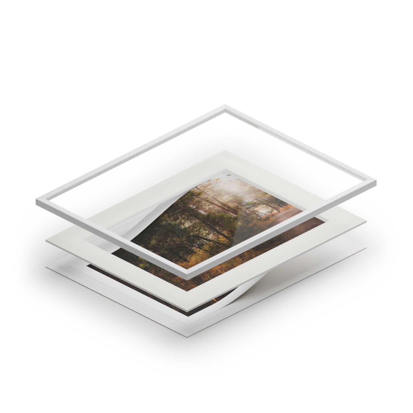 "Cemetery Light" Fine Art Prints (Passepartout Paper Frame)