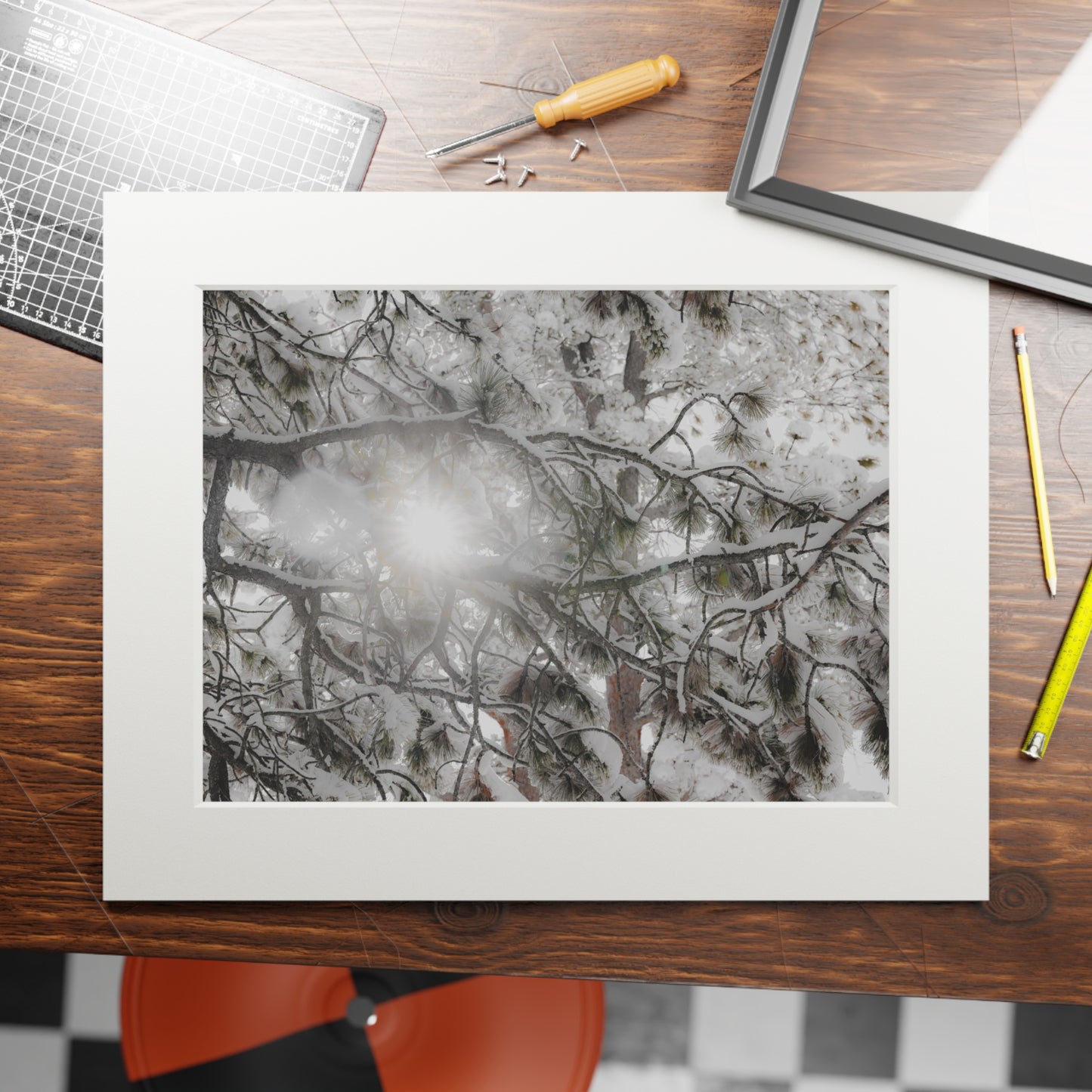 "Winter Magic" Fine Art Prints (Passepartout Paper Frame)