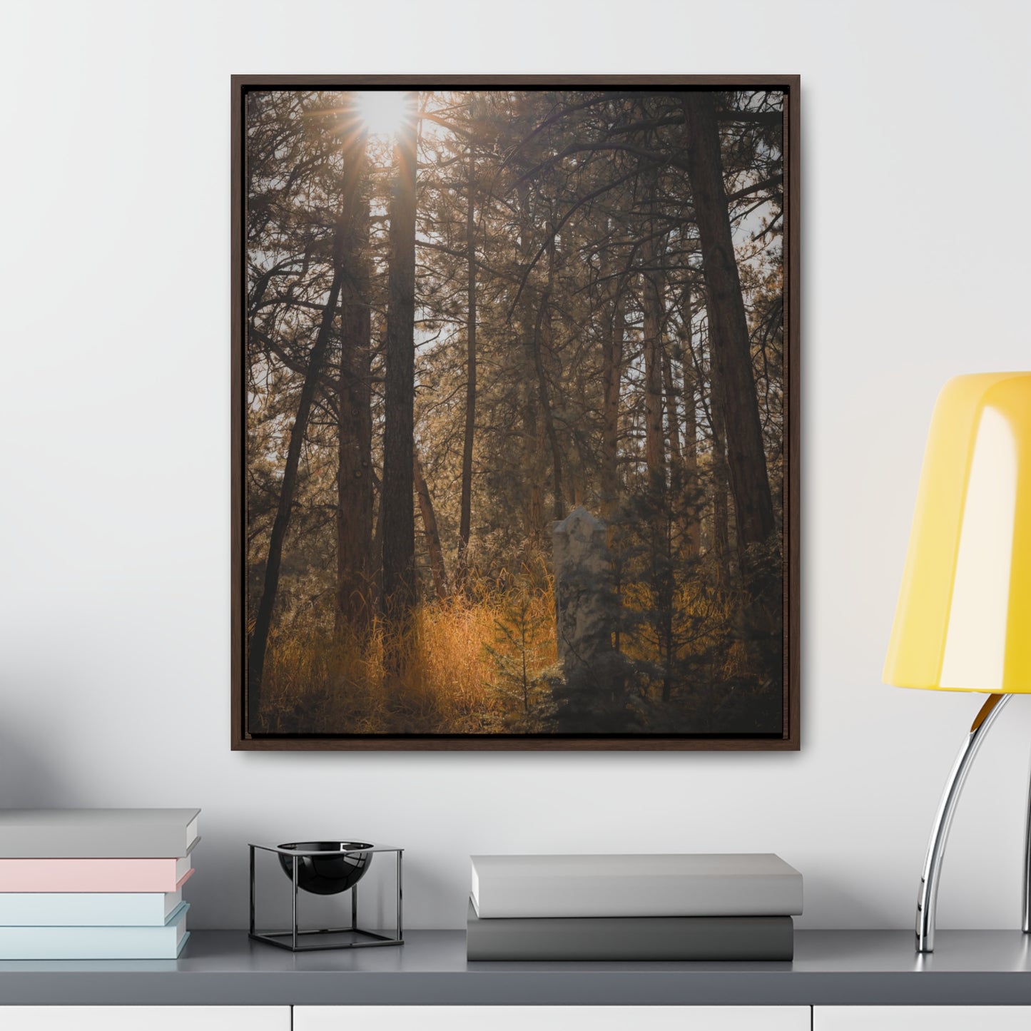 The Sun in the Cemetery Gallery Canvas Wraps, Vertical Frame