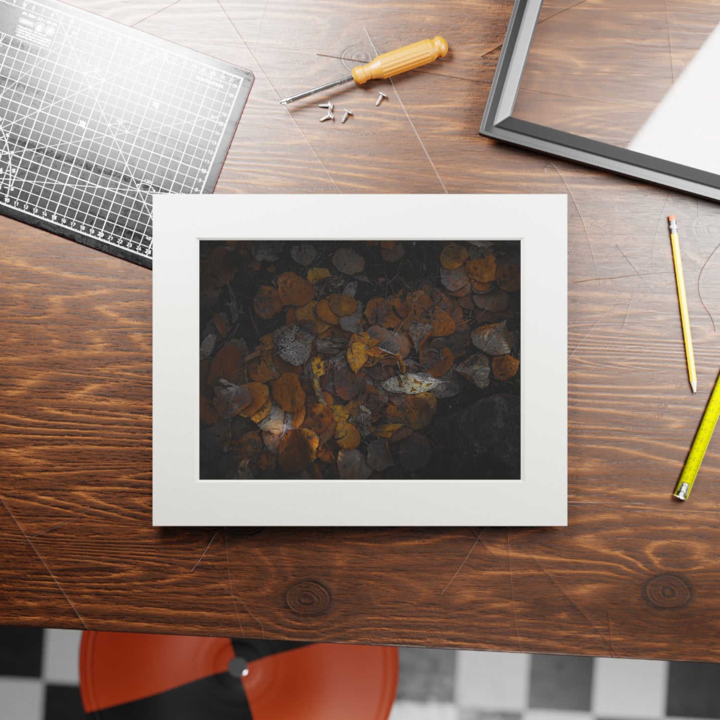 "Earthy Forest Floor" Fine Art Prints (Passepartout Paper Frame)