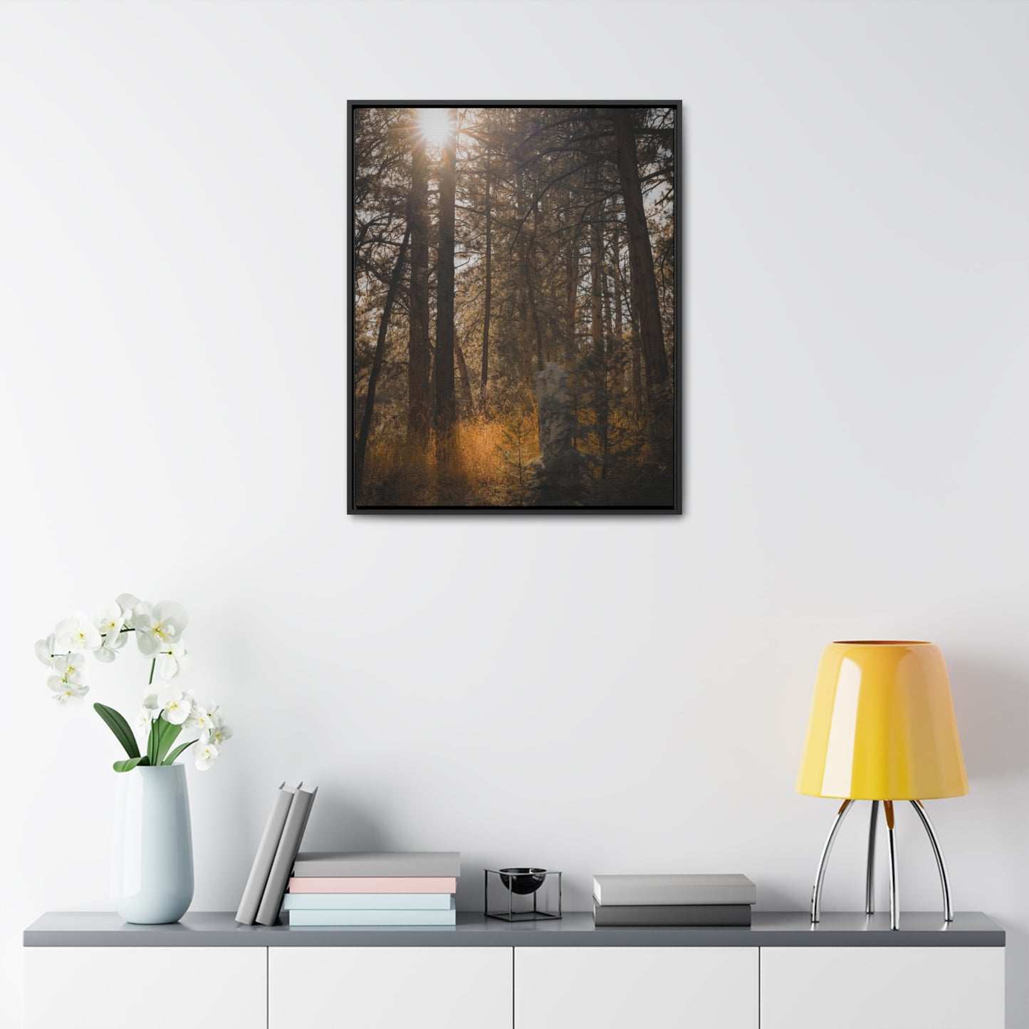 The Sun in the Cemetery Gallery Canvas Wraps, Vertical Frame