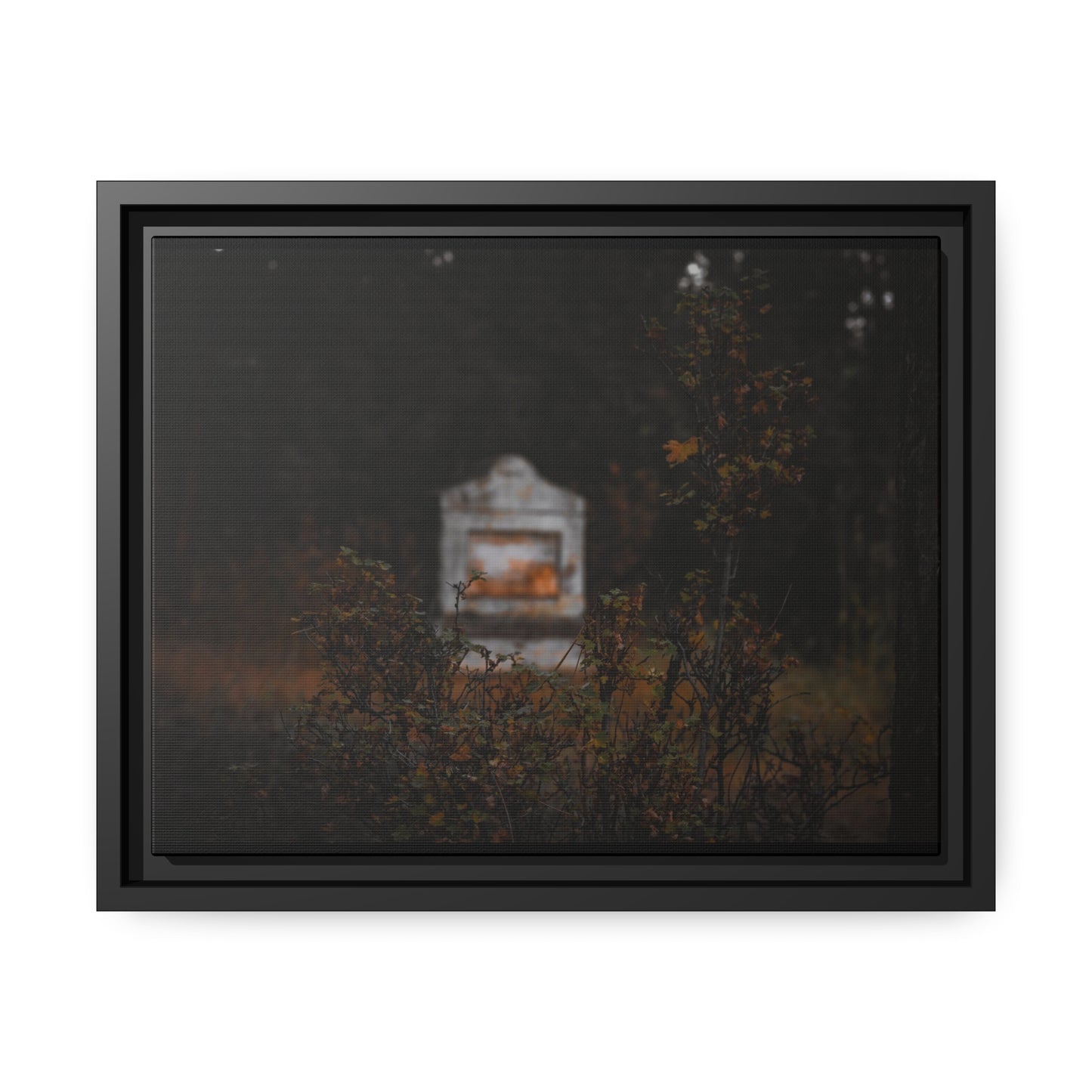 "The Stone Waits" Framed Canvas