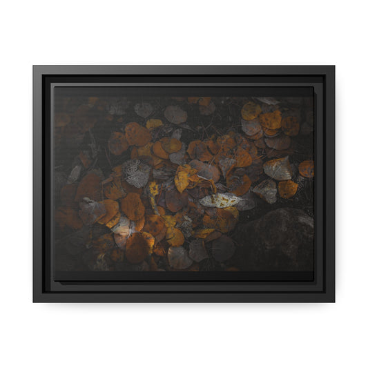 Earthy Forest Floor Wrapped Framed Canvas