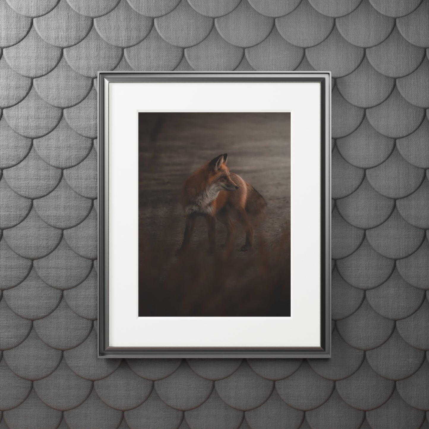 "The Sly Fox" Fine Art Prints (Passepartout Paper Frame)