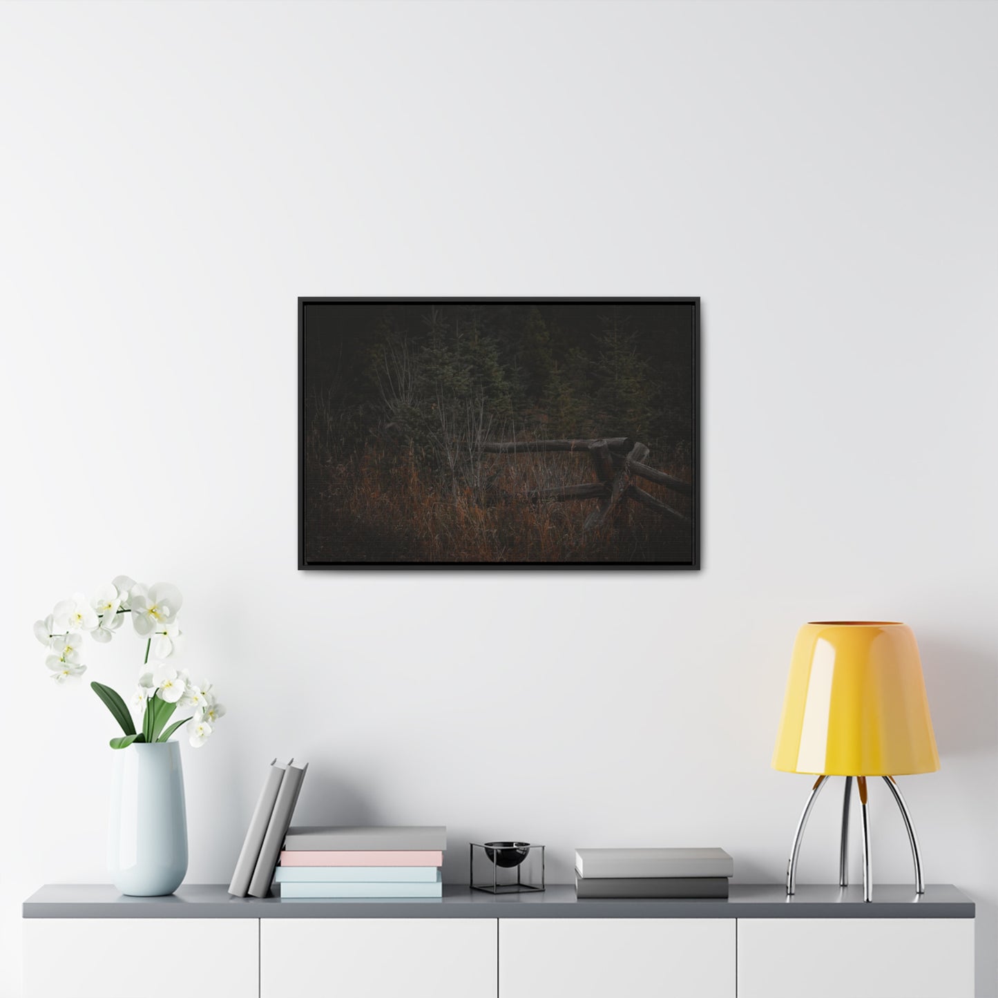 Countryside Forest Framed Gallery Canvas