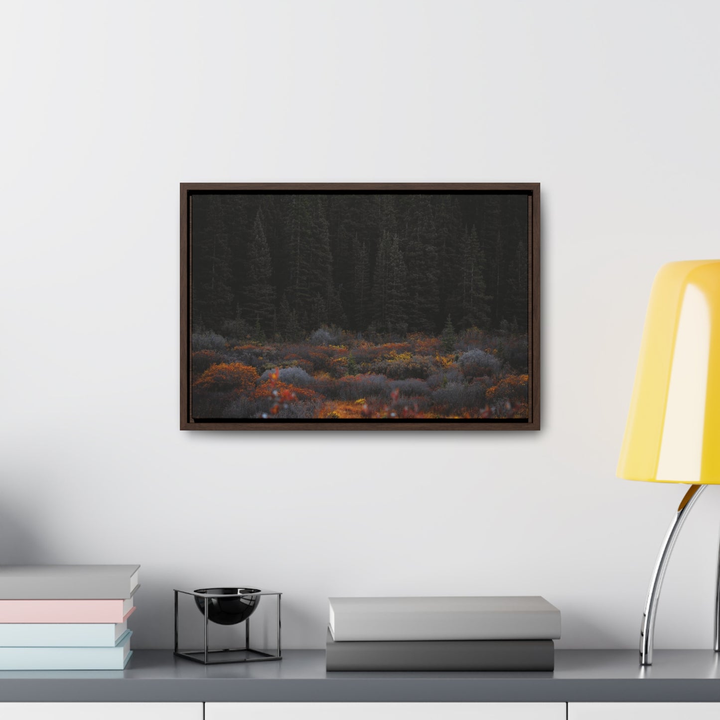 Moody Forest Framed Gallery Canvas