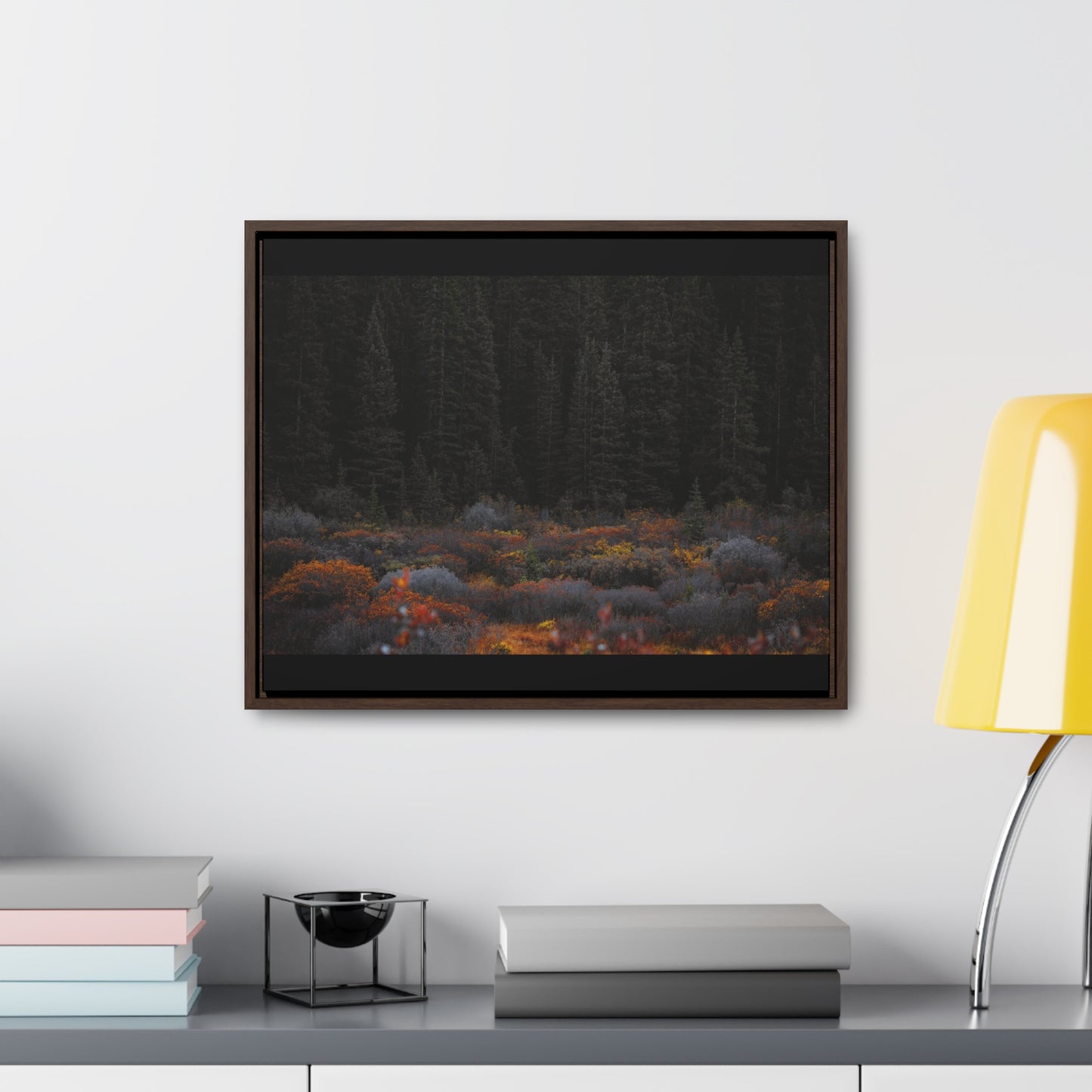 Moody Forest Framed Gallery Canvas