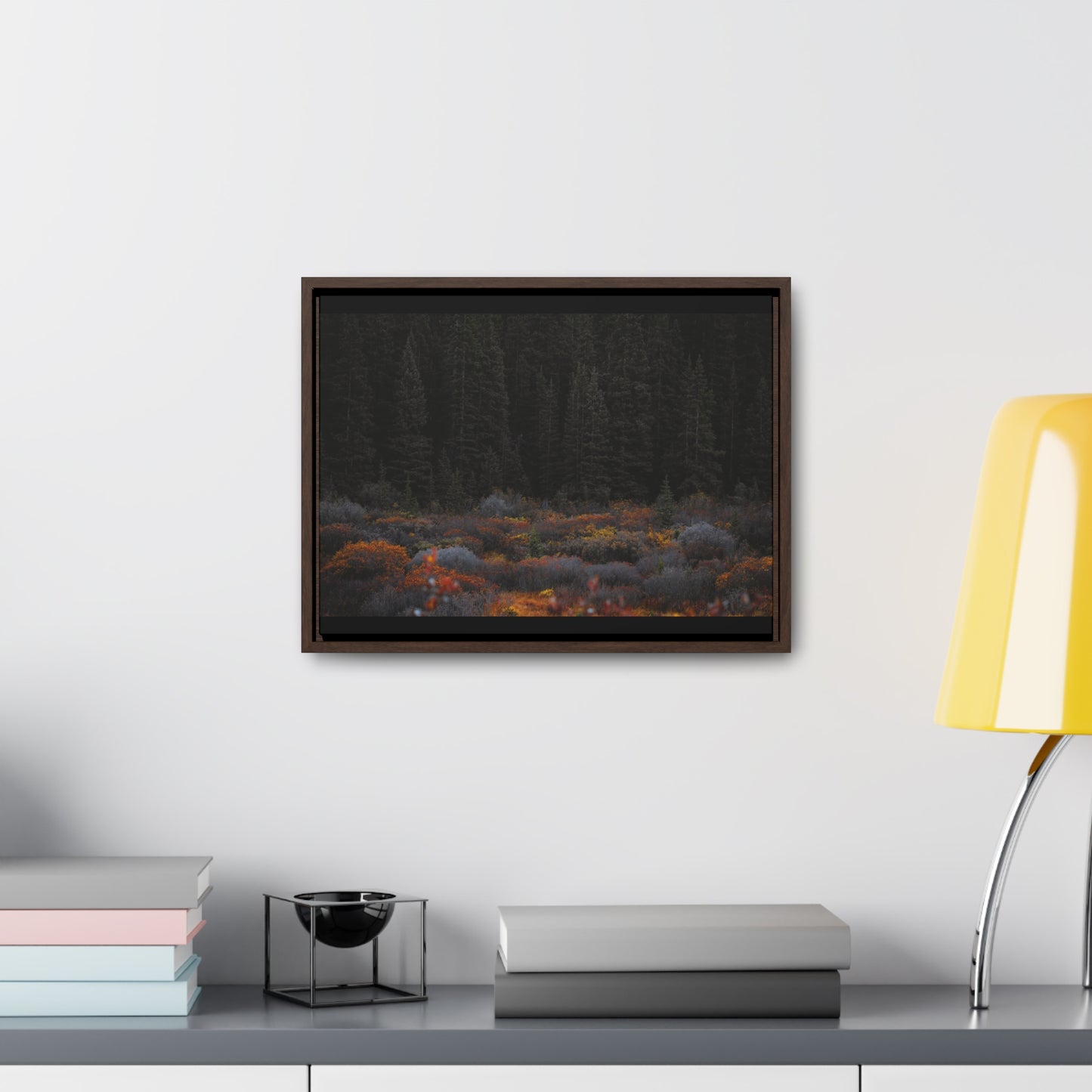 Moody Forest Framed Gallery Canvas