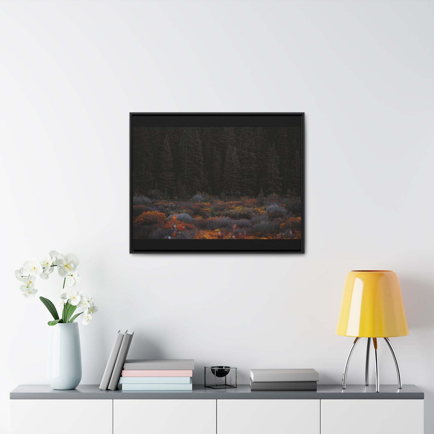 Moody Forest Framed Gallery Canvas