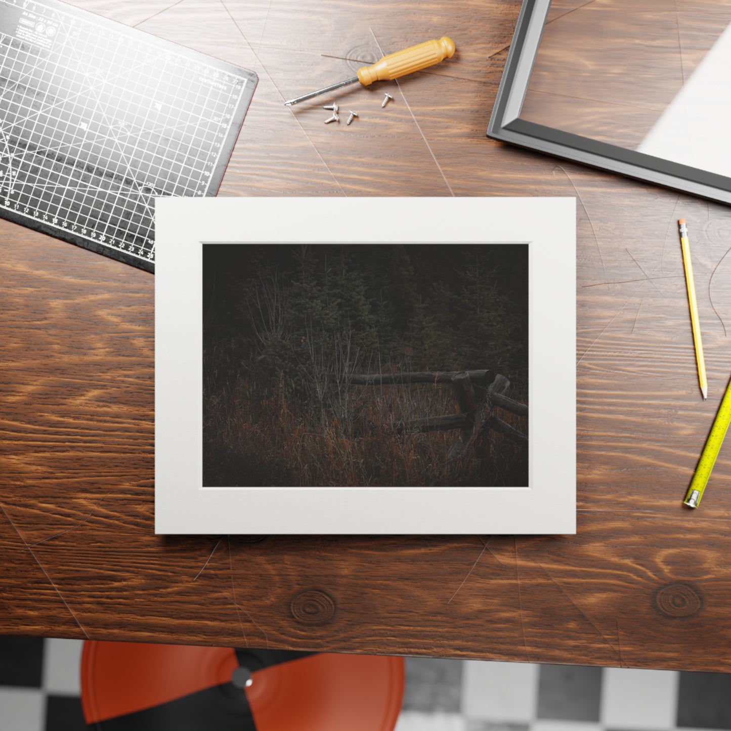 "Countryside Forest" Fine Art Prints (Passepartout Paper Frame)