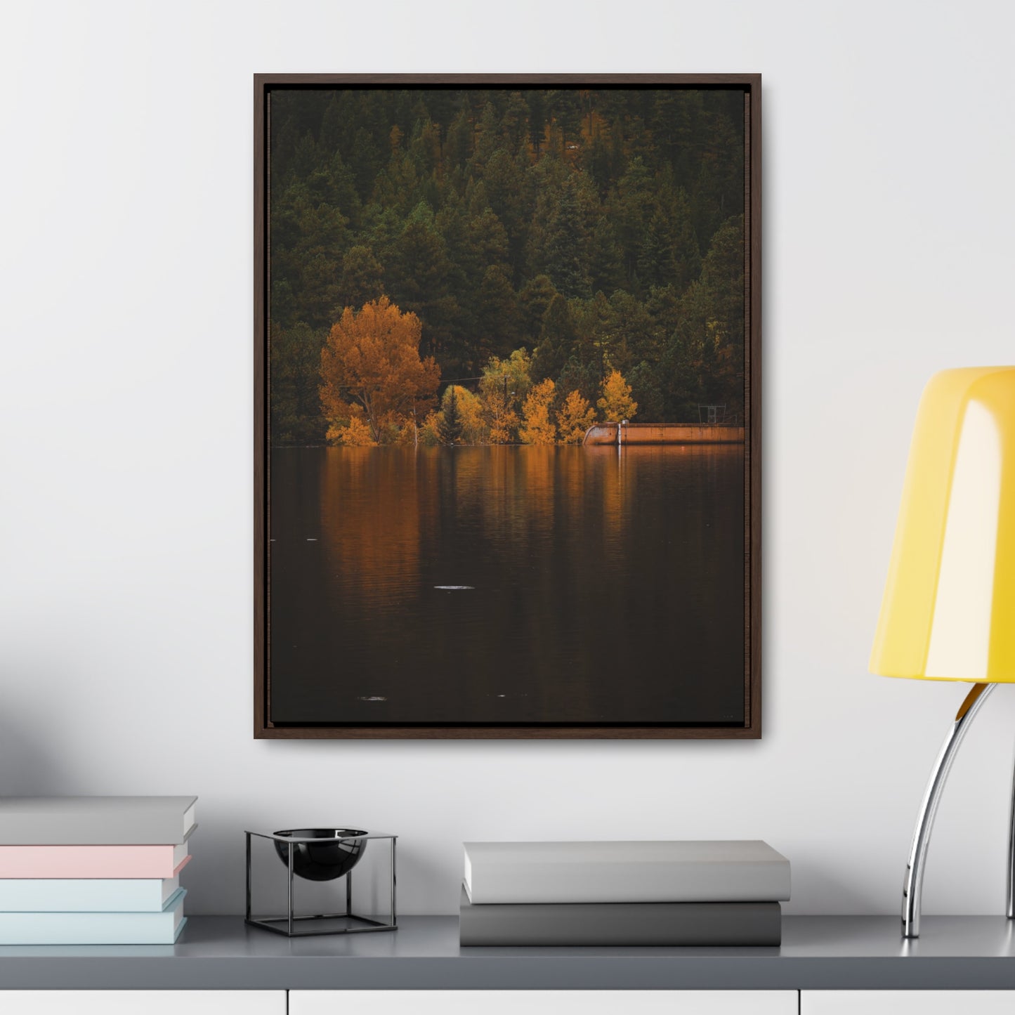 Autumn Reflections Gallery Canvas Wraps, Vertical Frame