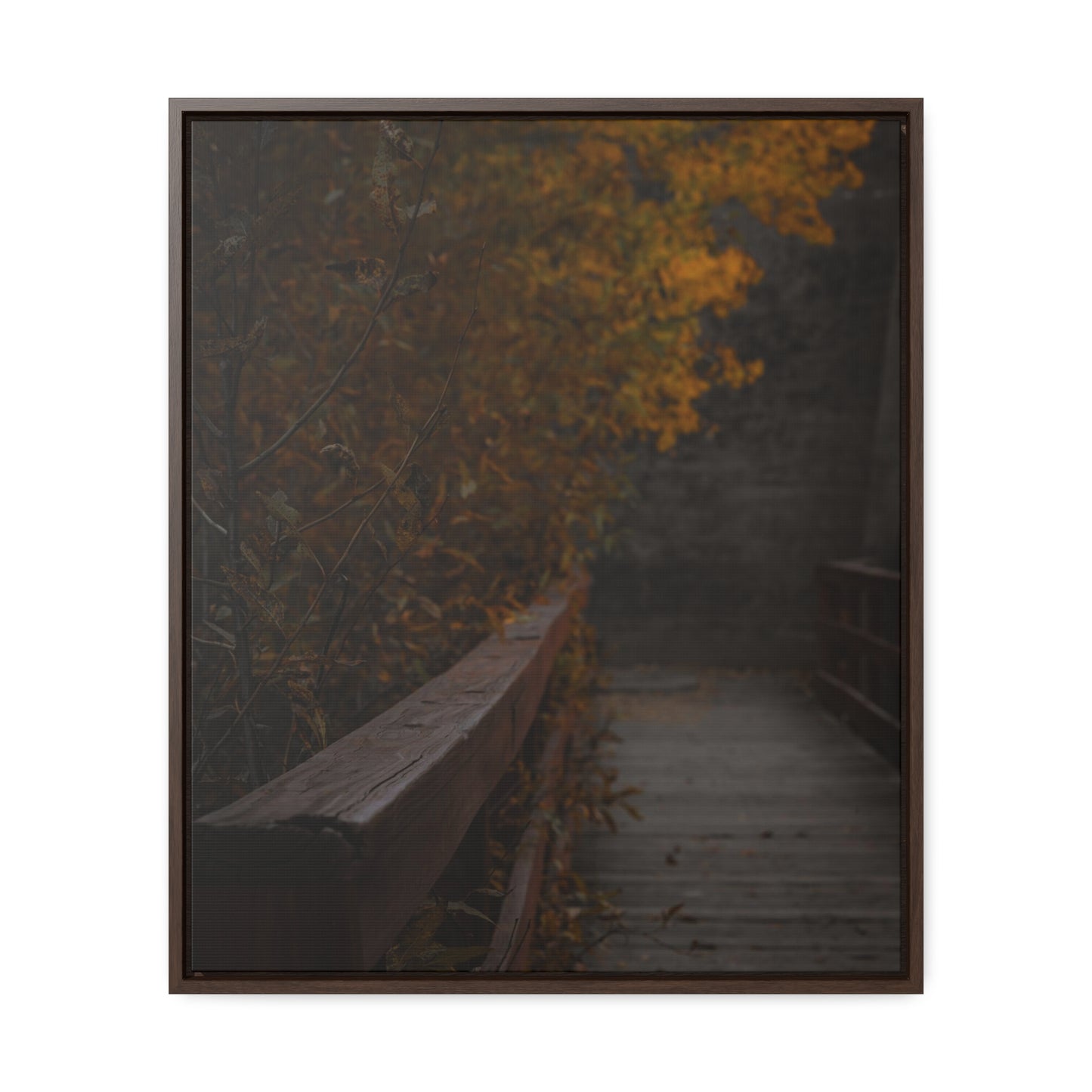 An Autumn Bridge Gallery Canvas Wraps, Vertical Frame