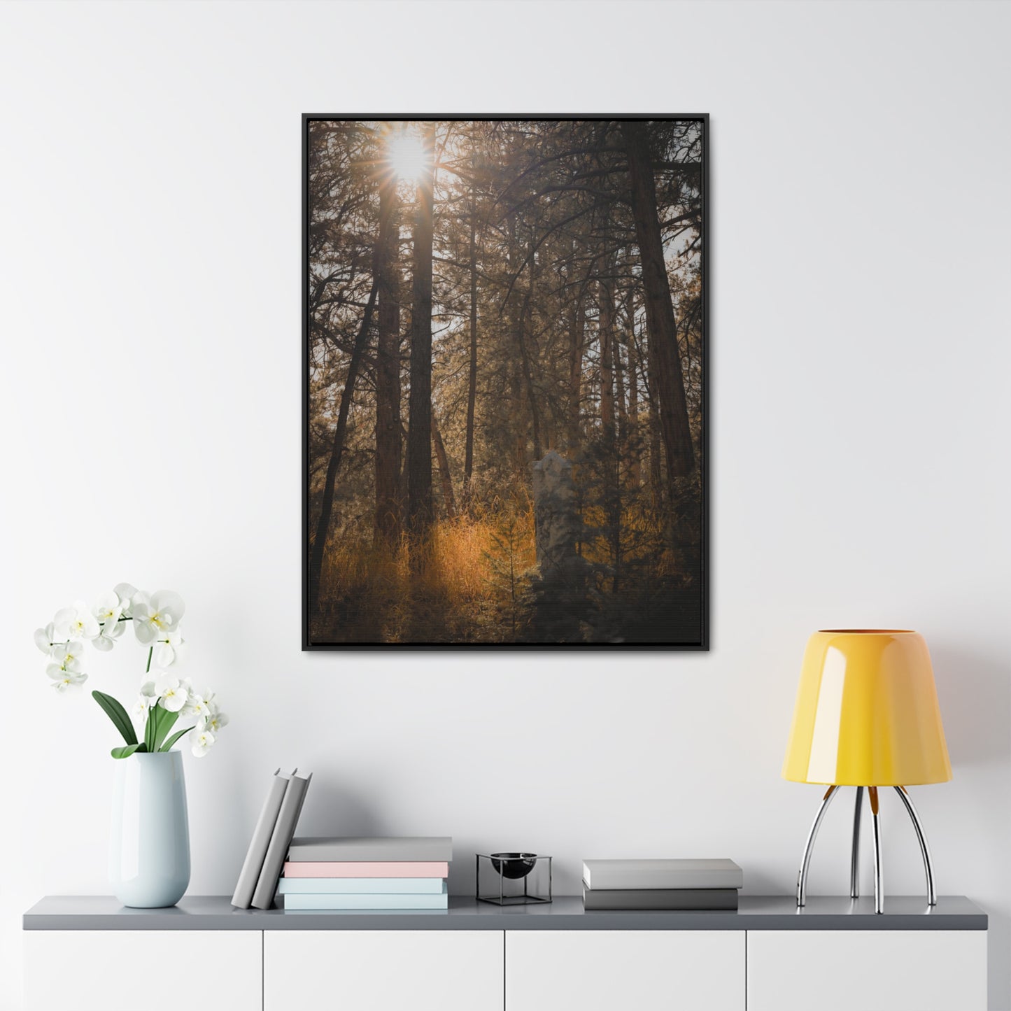 The Sun in the Cemetery Gallery Canvas Wraps, Vertical Frame