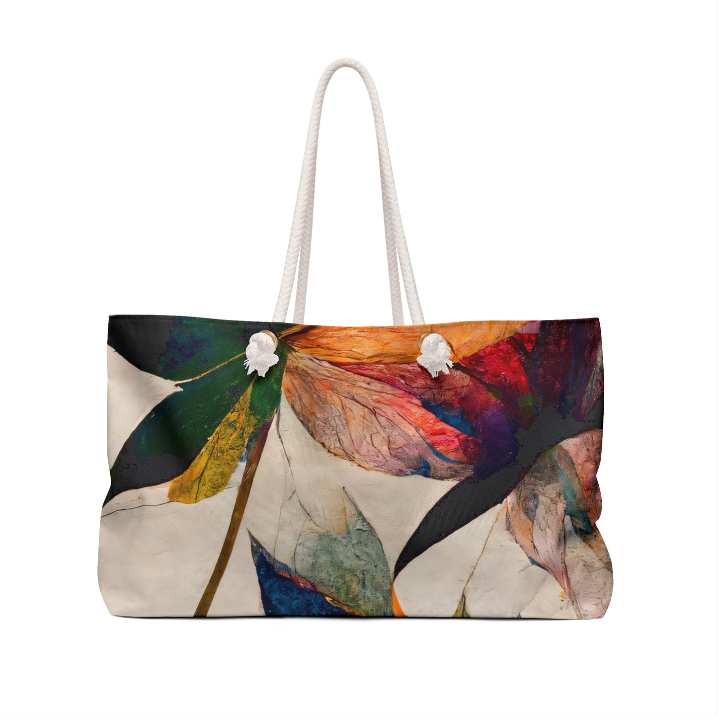 "Water Blooms" Oversized Weekender Bag