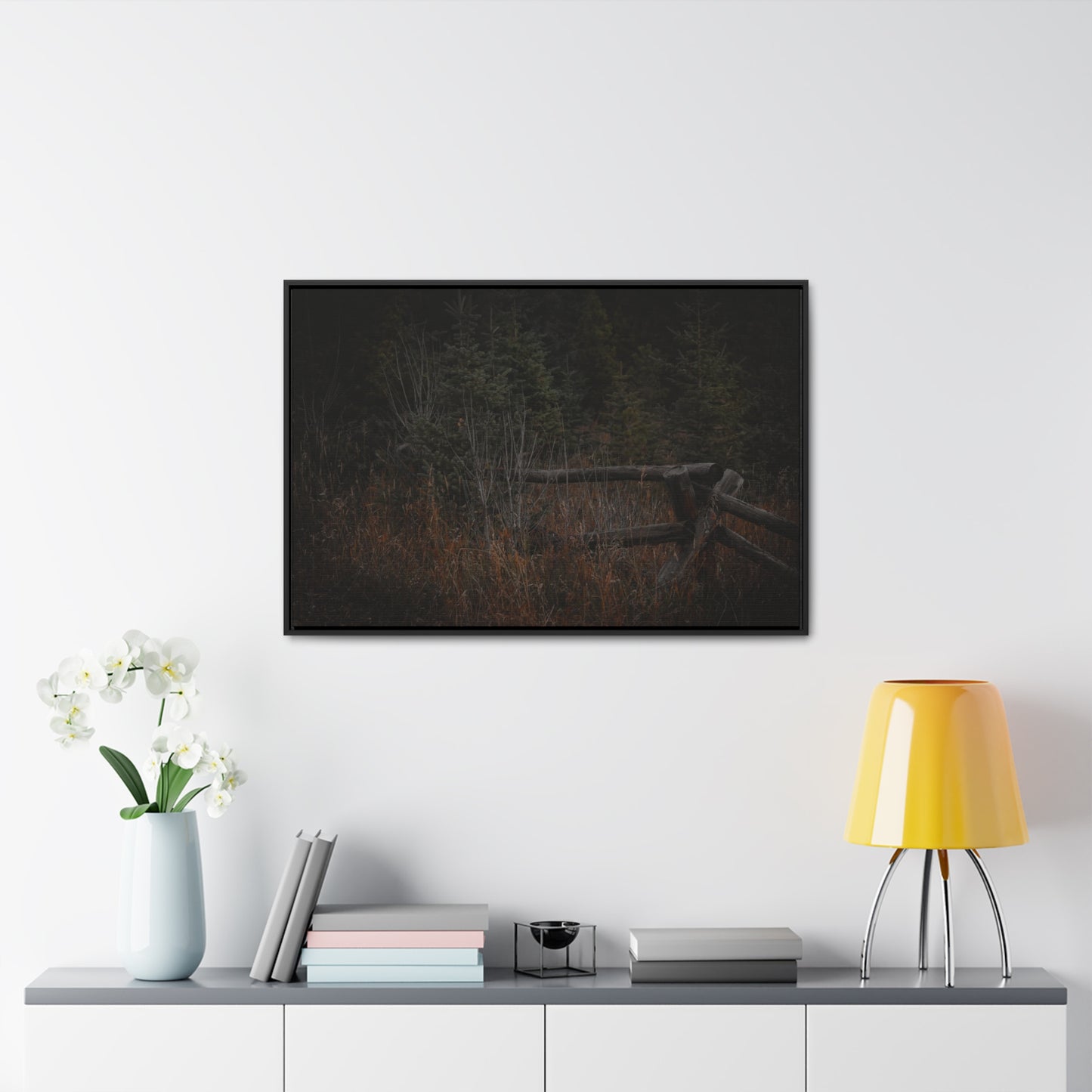 Countryside Forest Framed Gallery Canvas