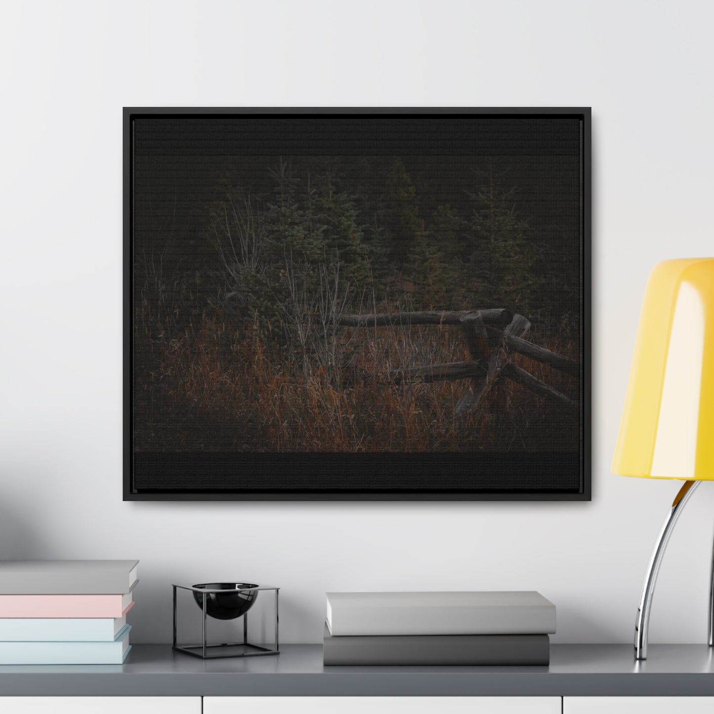 Countryside Forest Framed Gallery Canvas