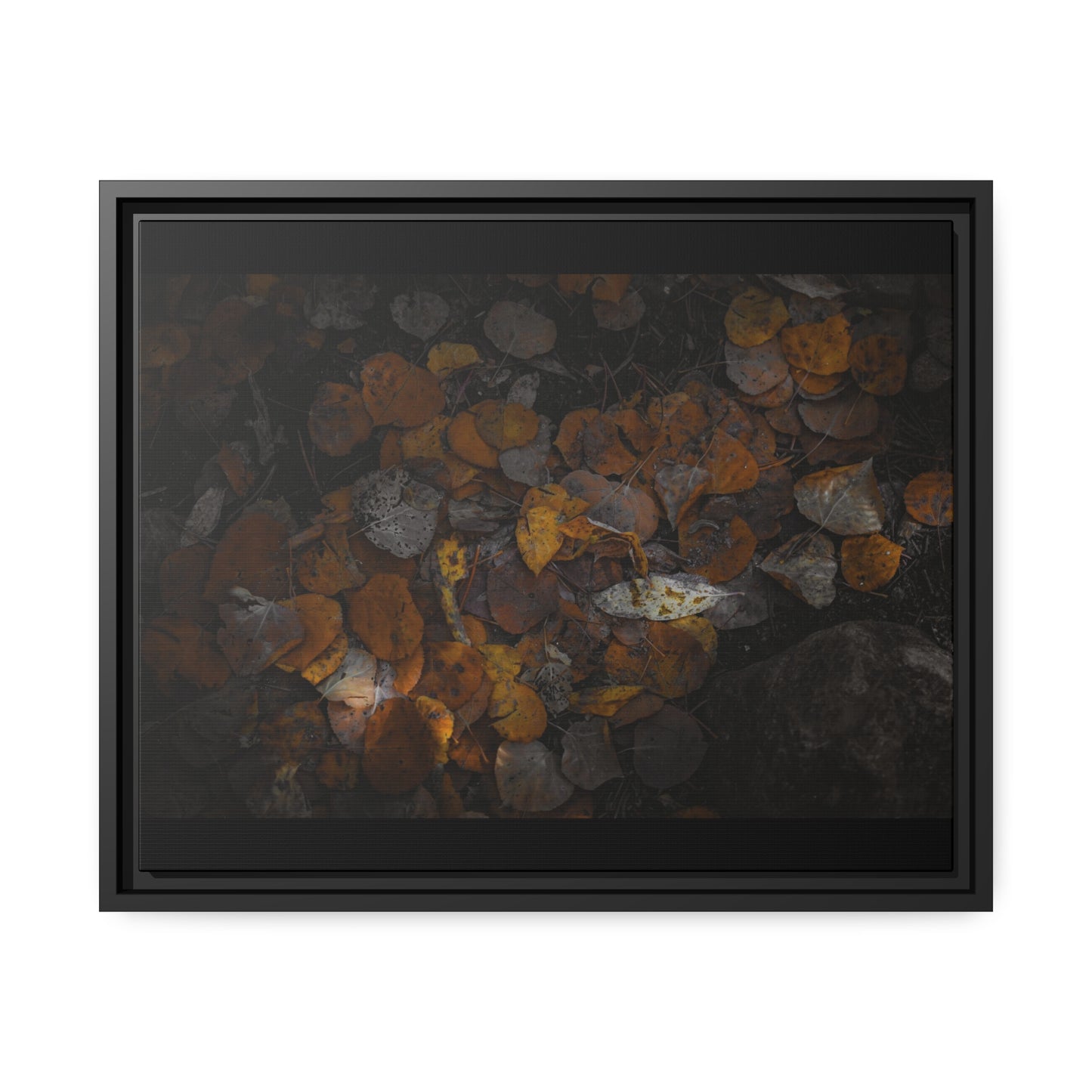 Earthy Forest Floor Wrapped Framed Canvas