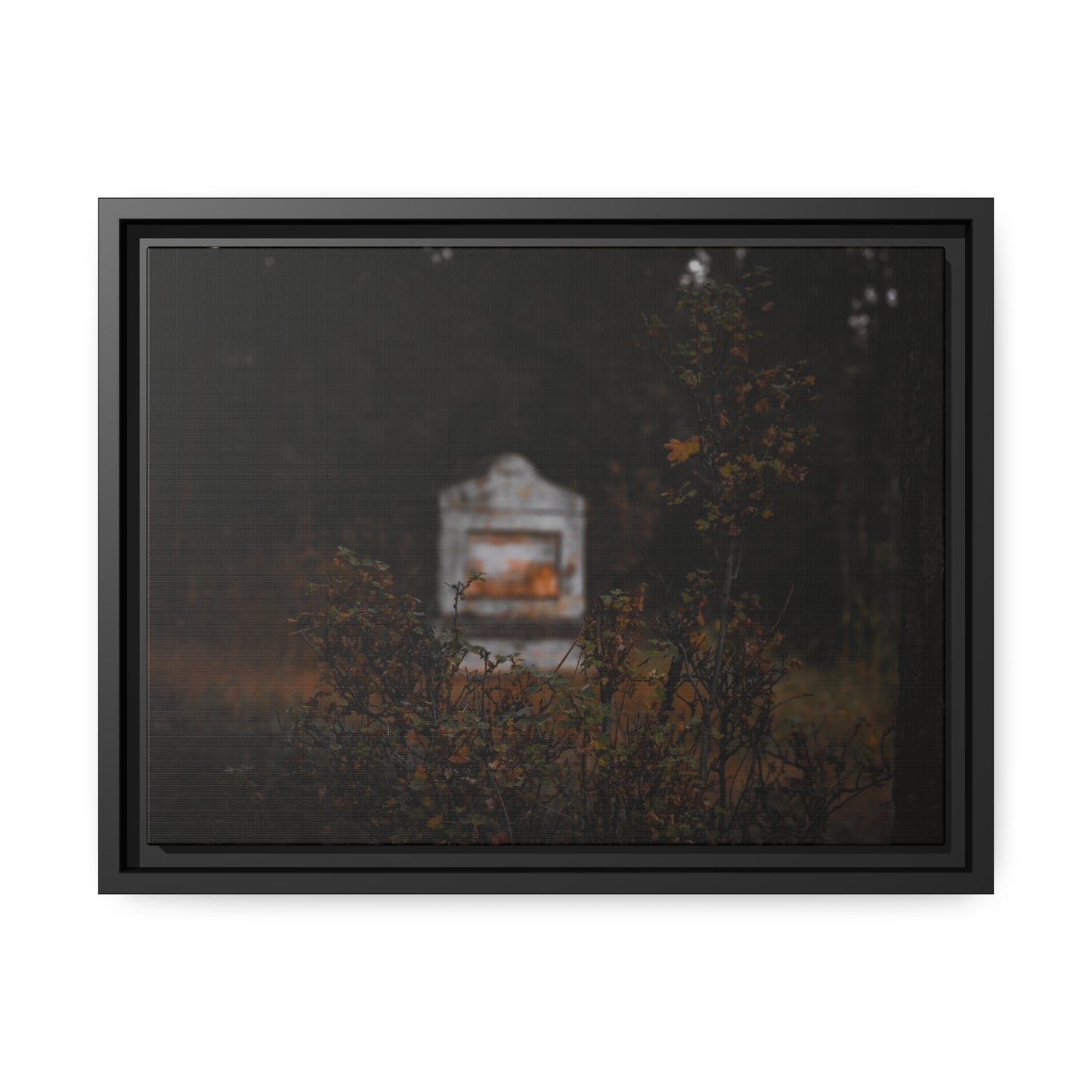 "The Stone Waits" Framed Canvas