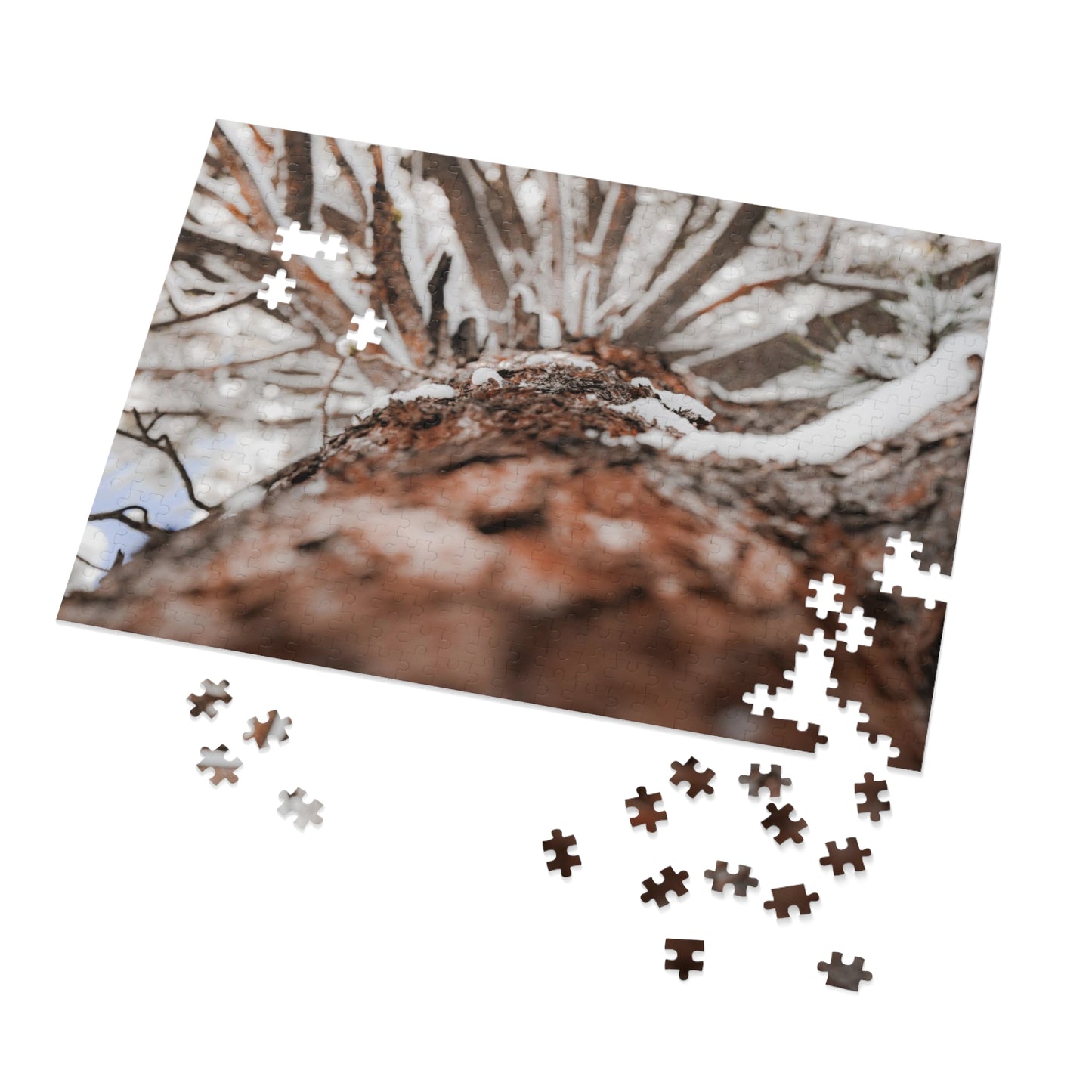 "Snowy Branches" Jigsaw Puzzle (30, 110, 252, 500,1000-Piece)