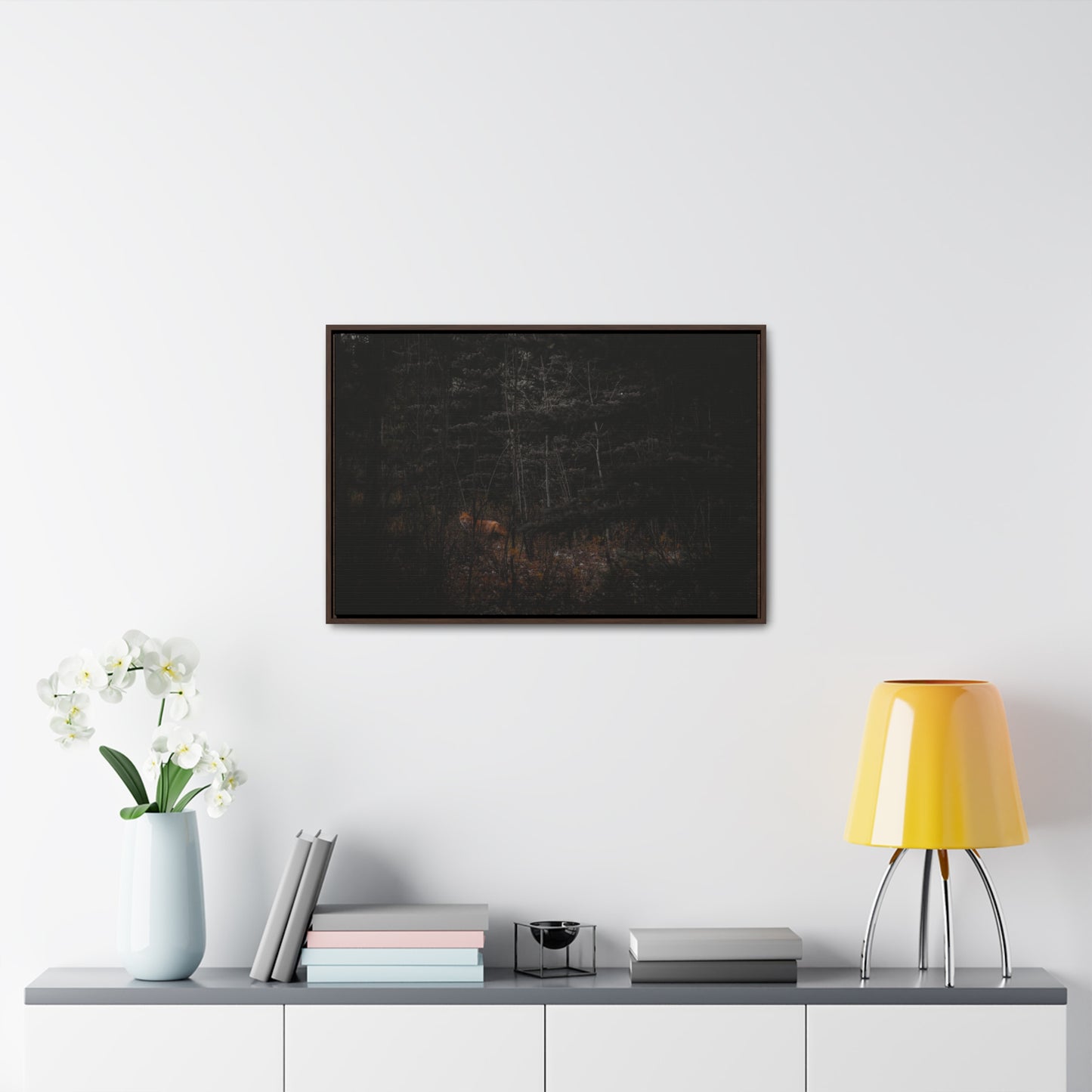 The Fox of the Forest Framed Gallery Canvas