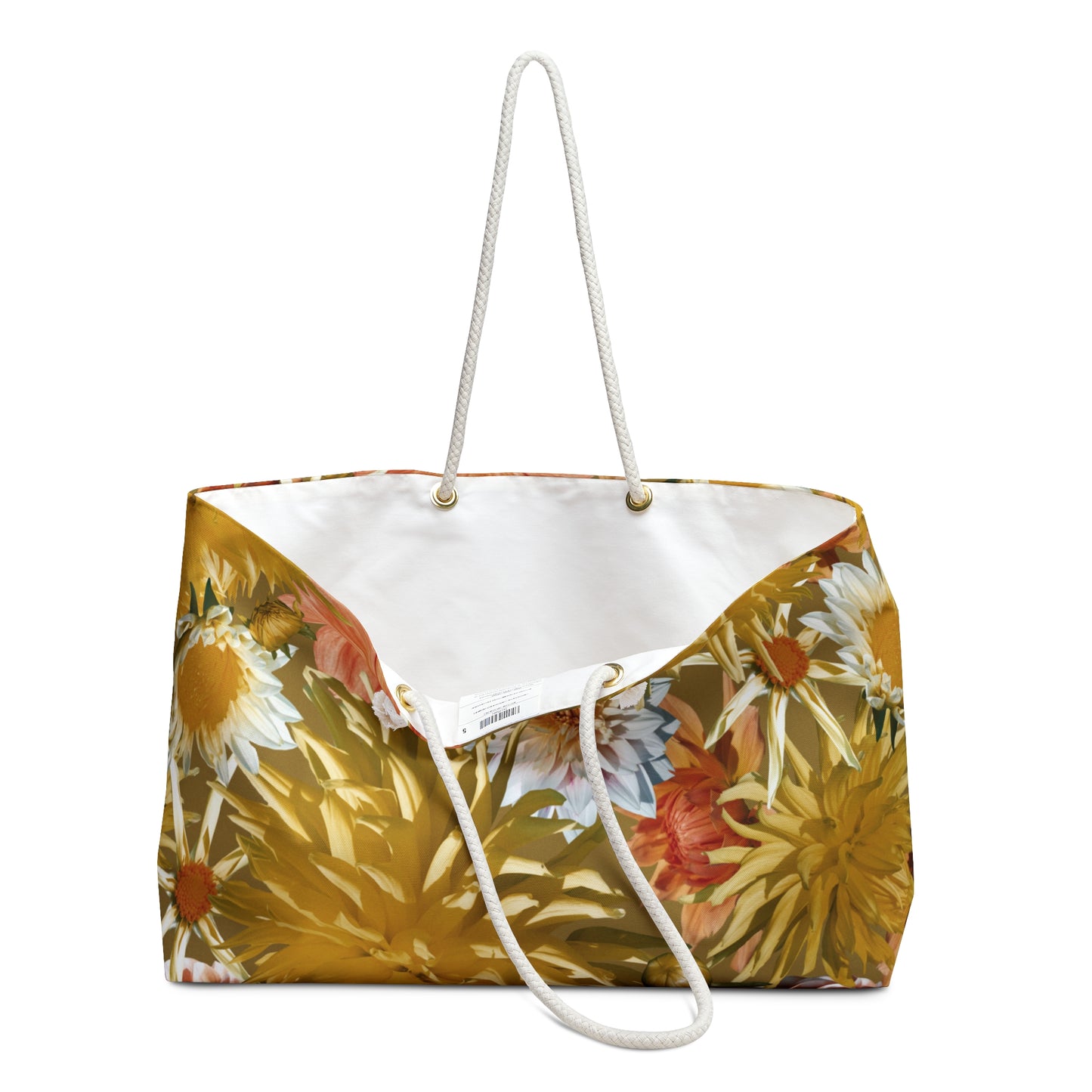 "Golden Blooms" Oversized Weekender Bag