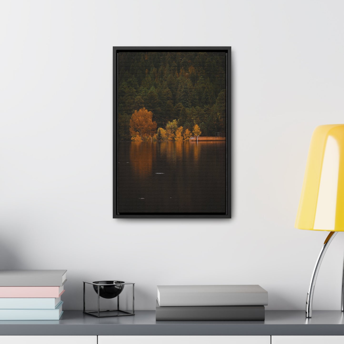 Autumn Reflections Gallery Canvas Wraps, Vertical Frame