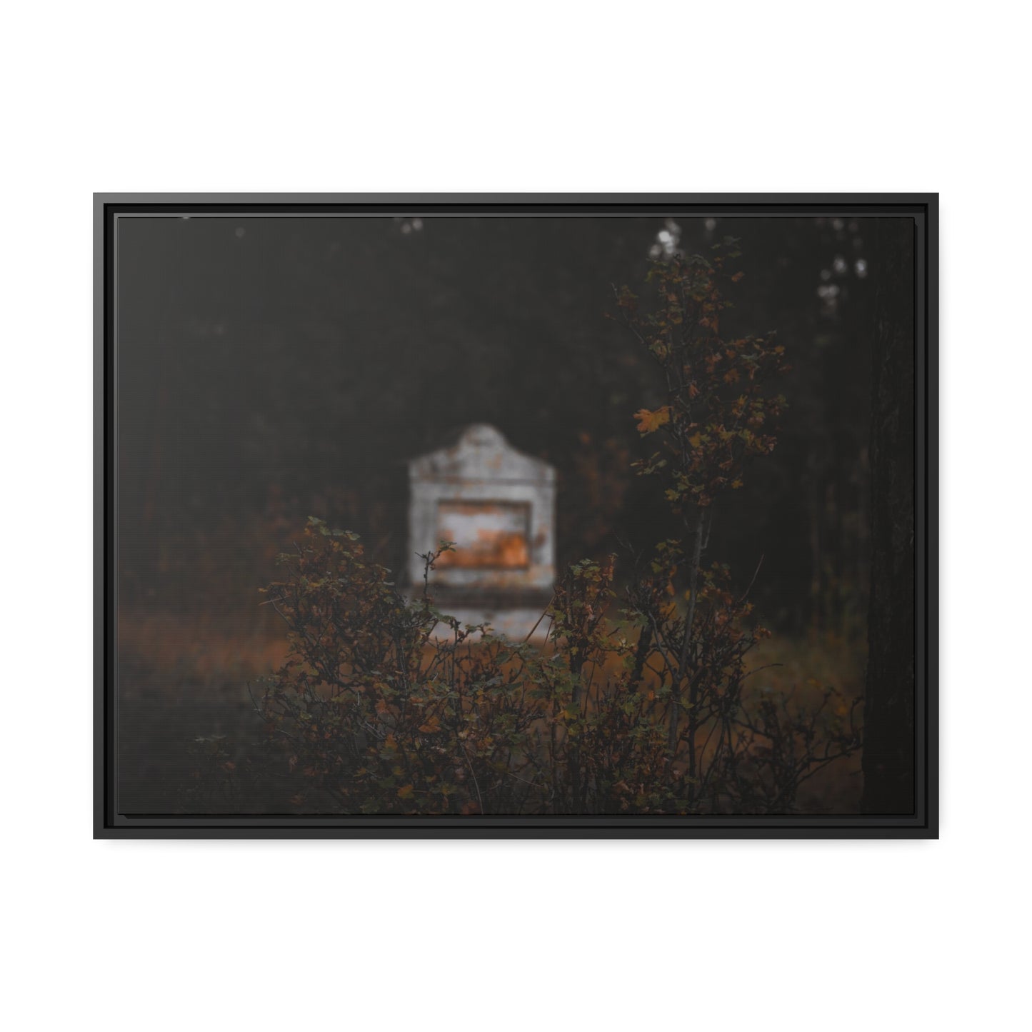 "The Stone Waits" Framed Canvas