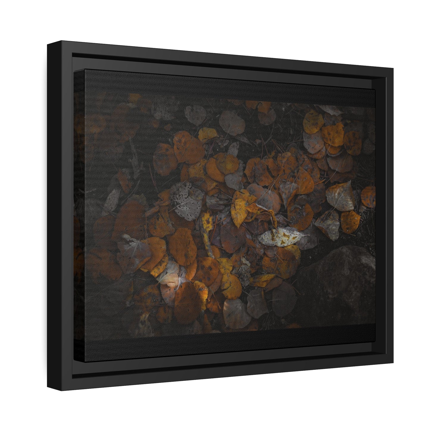 Earthy Forest Floor Wrapped Framed Canvas