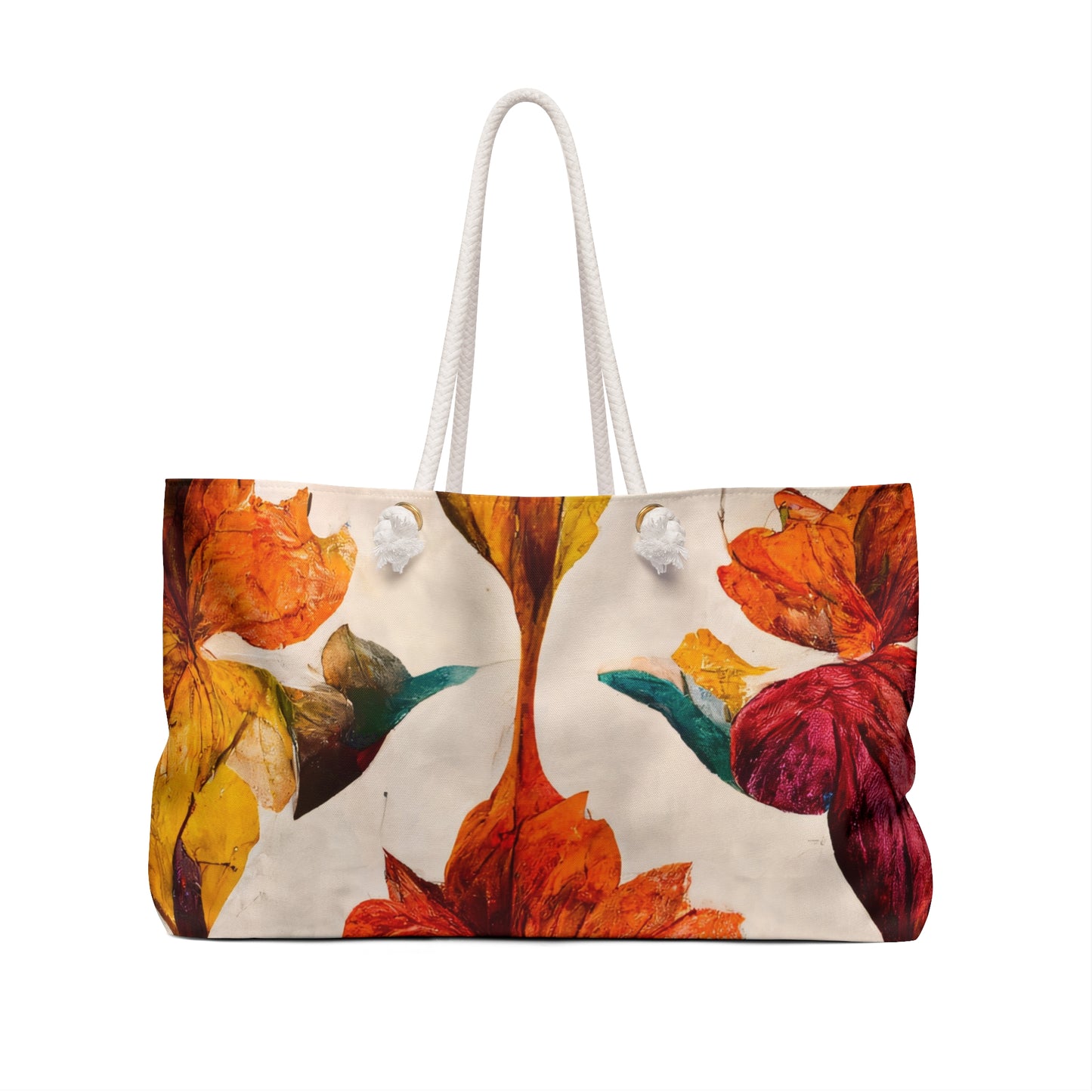 "Vibrant Blooms" Oversized Weekender Bag